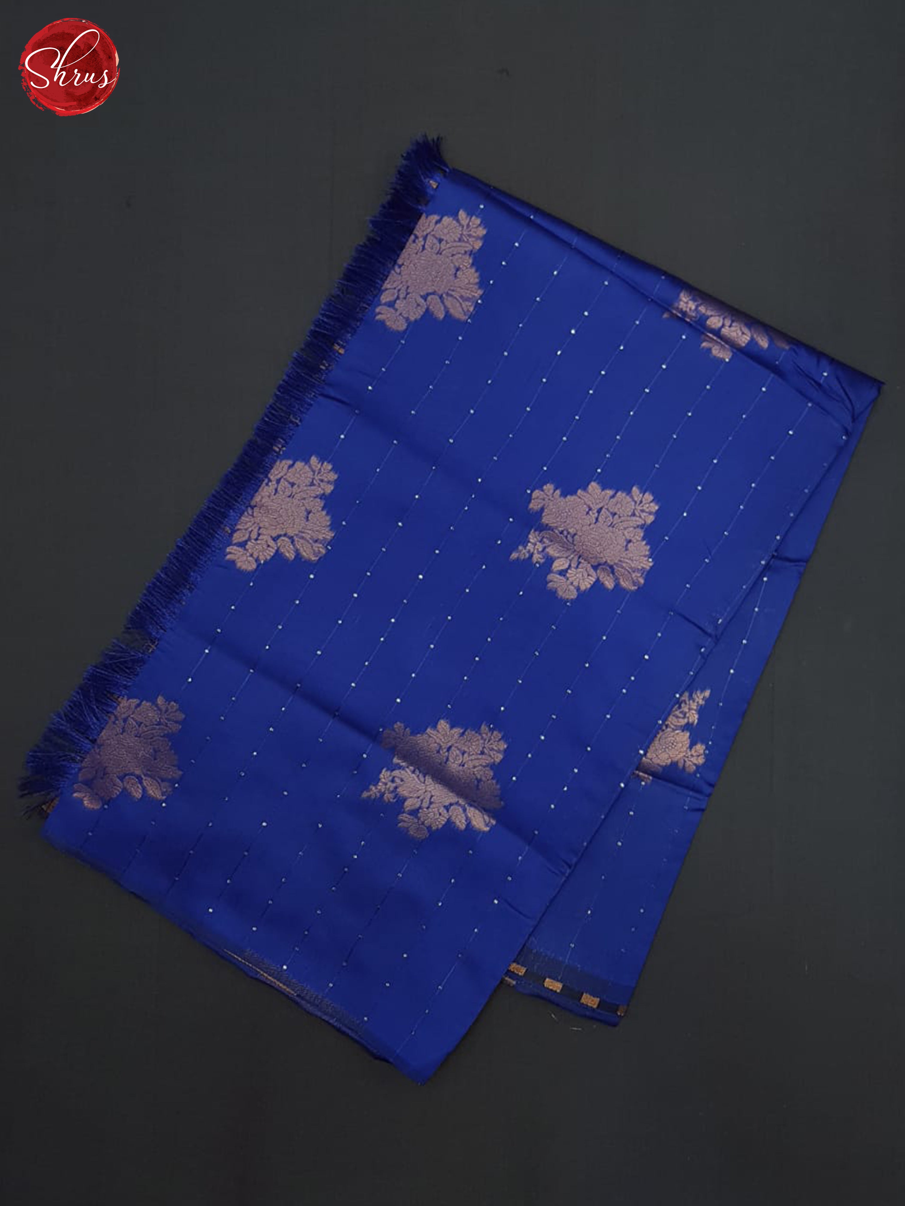 Blue and Navy blue- Semi Softsilk Saree - Shop on ShrusEternity.com