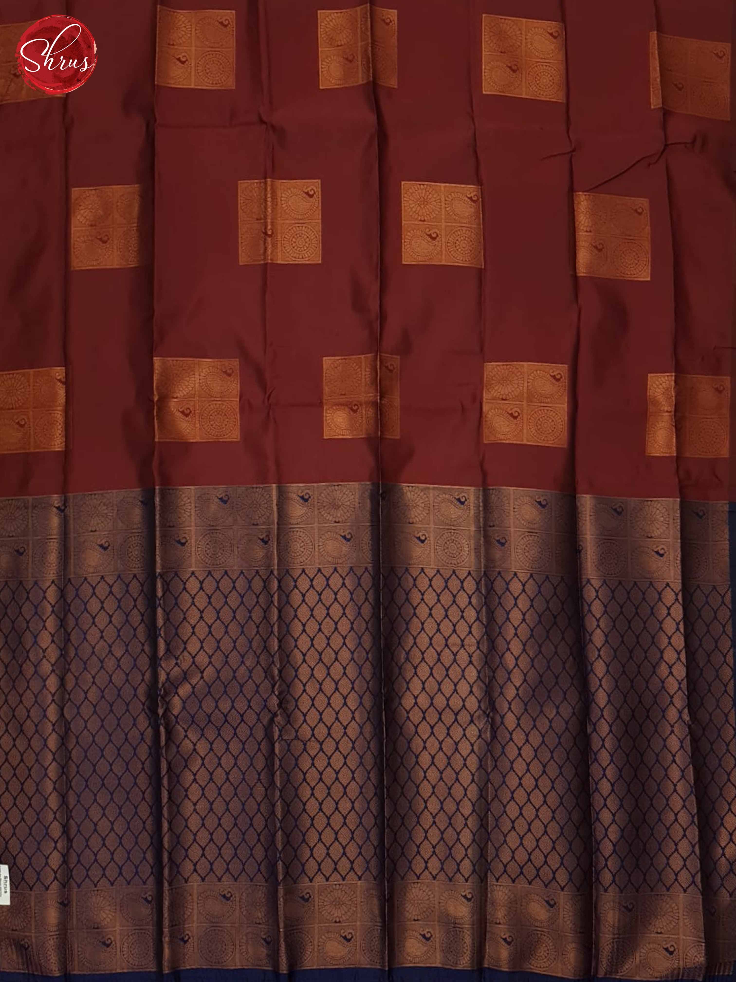 Arakku Maroon And Blue - Semi Soft Silk Saree - Shop on ShrusEternity.com