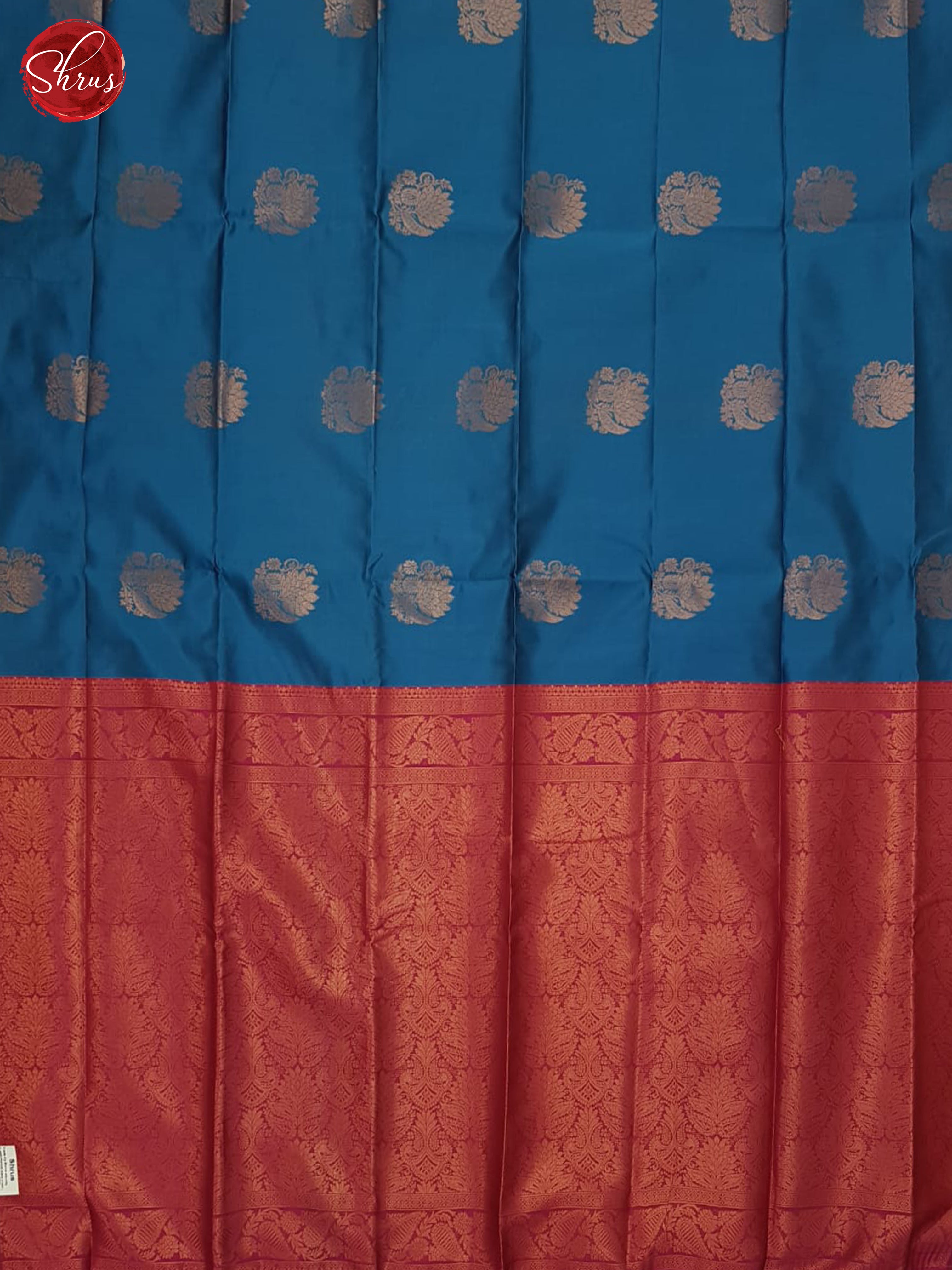 Blue & Pink - Semi Softsilk Saree - Shop on ShrusEternity.com