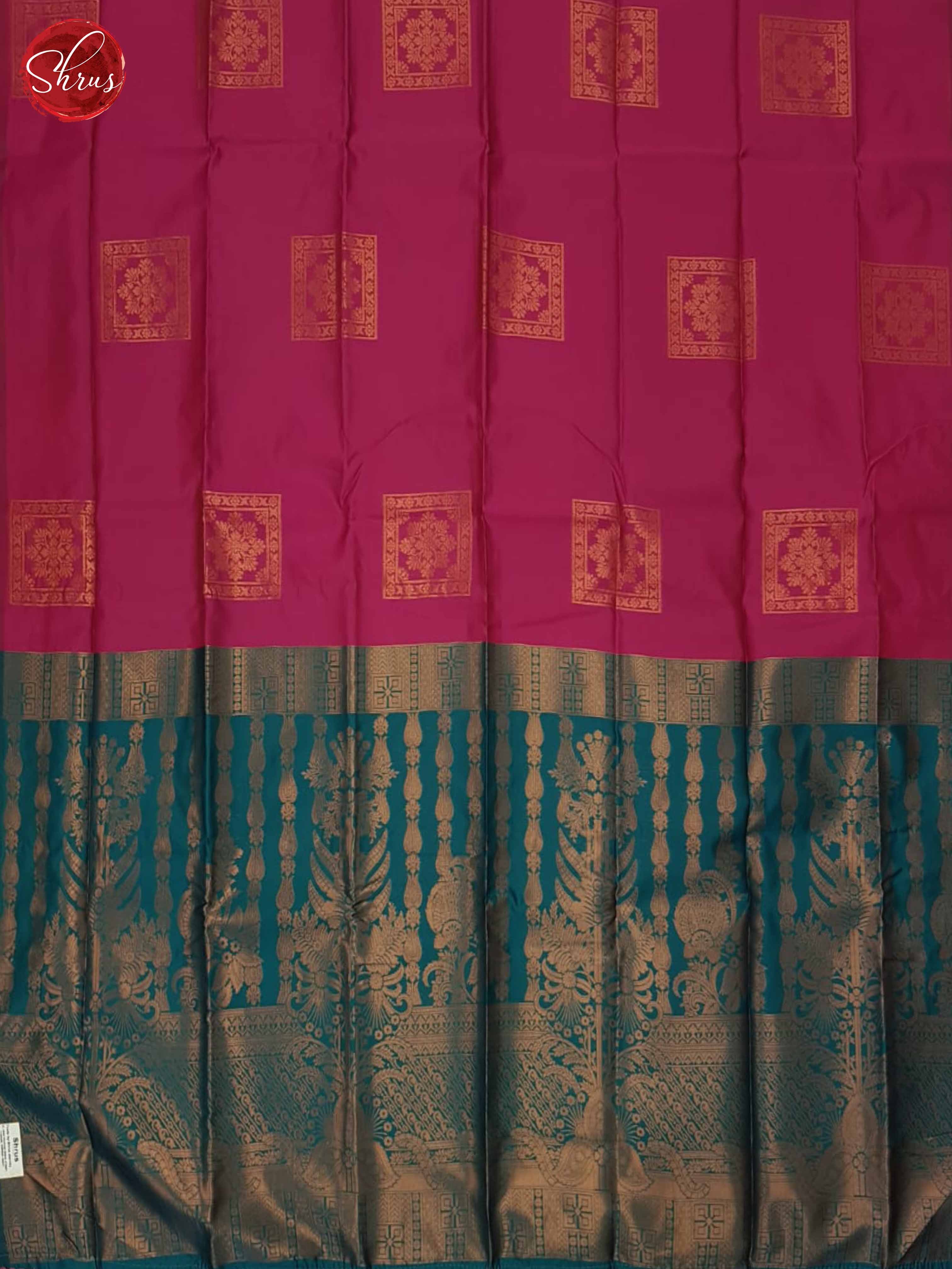 Pink And Green - Semi Soft  Silk Saree - Shop on ShrusEternity.com