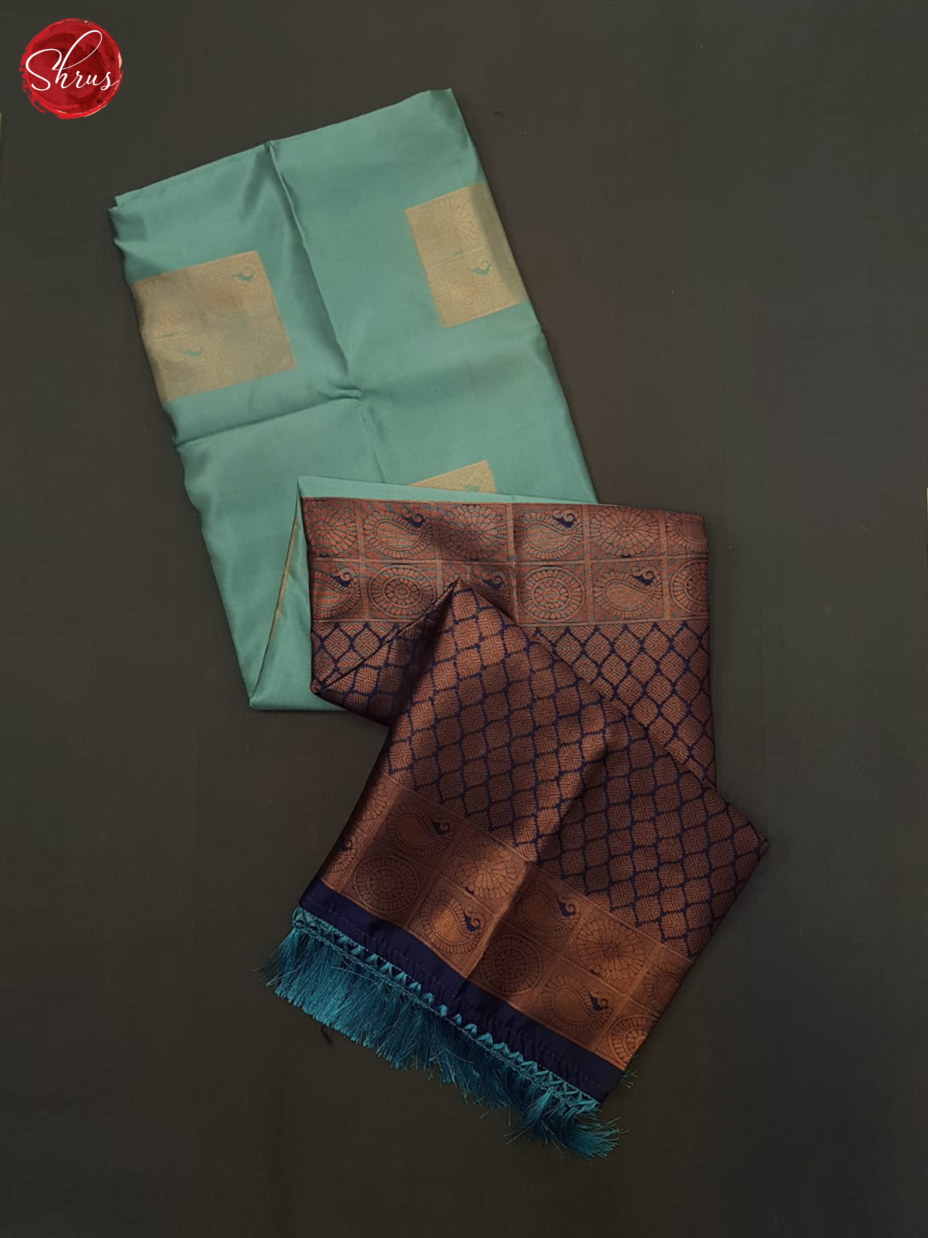 light Blue & Blue - Semi Soft Silk Saree - Shop on ShrusEternity.com