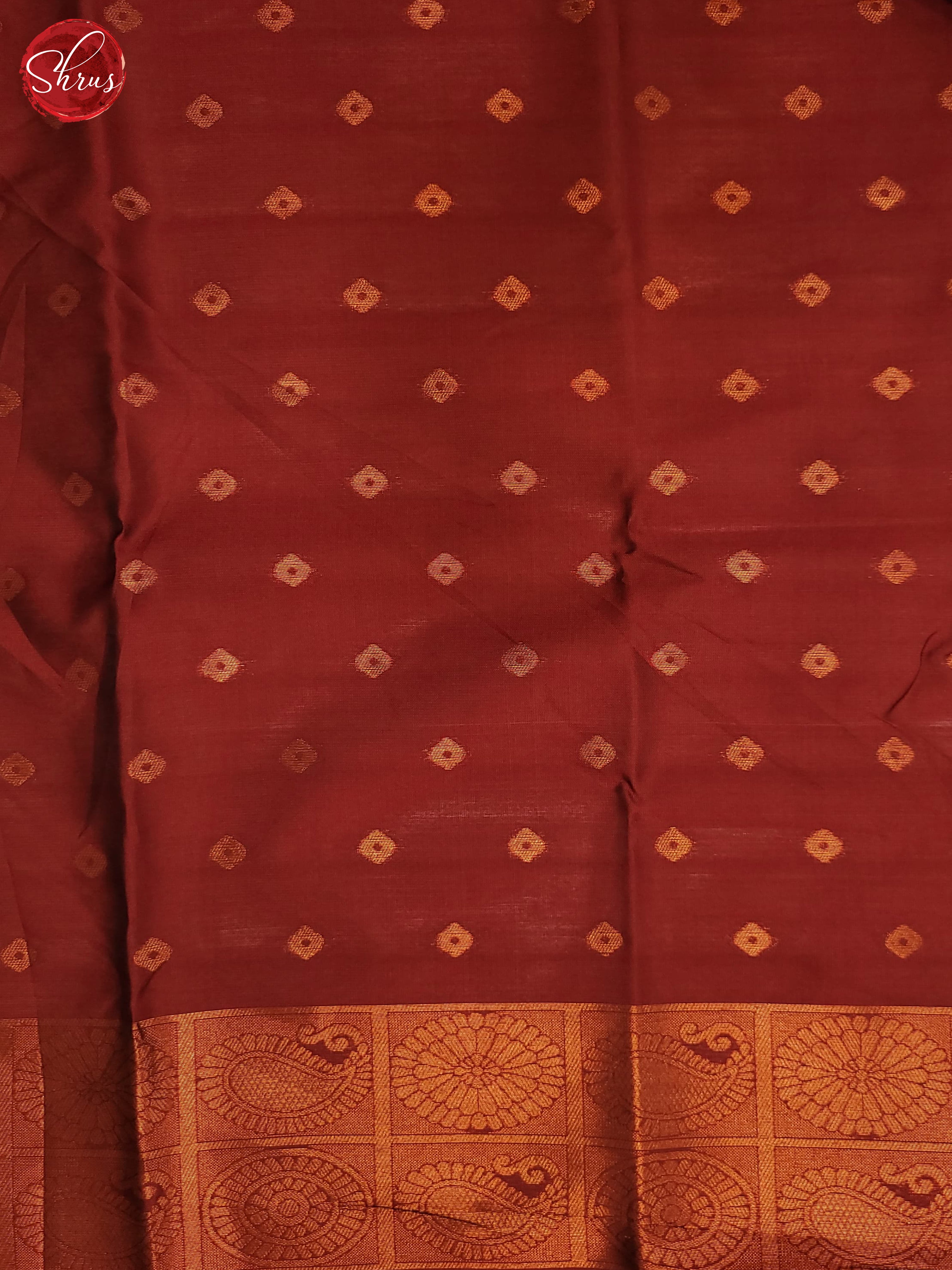 Grey and maroon - Semi Soft Silk Saree - Shop on ShrusEternity.com