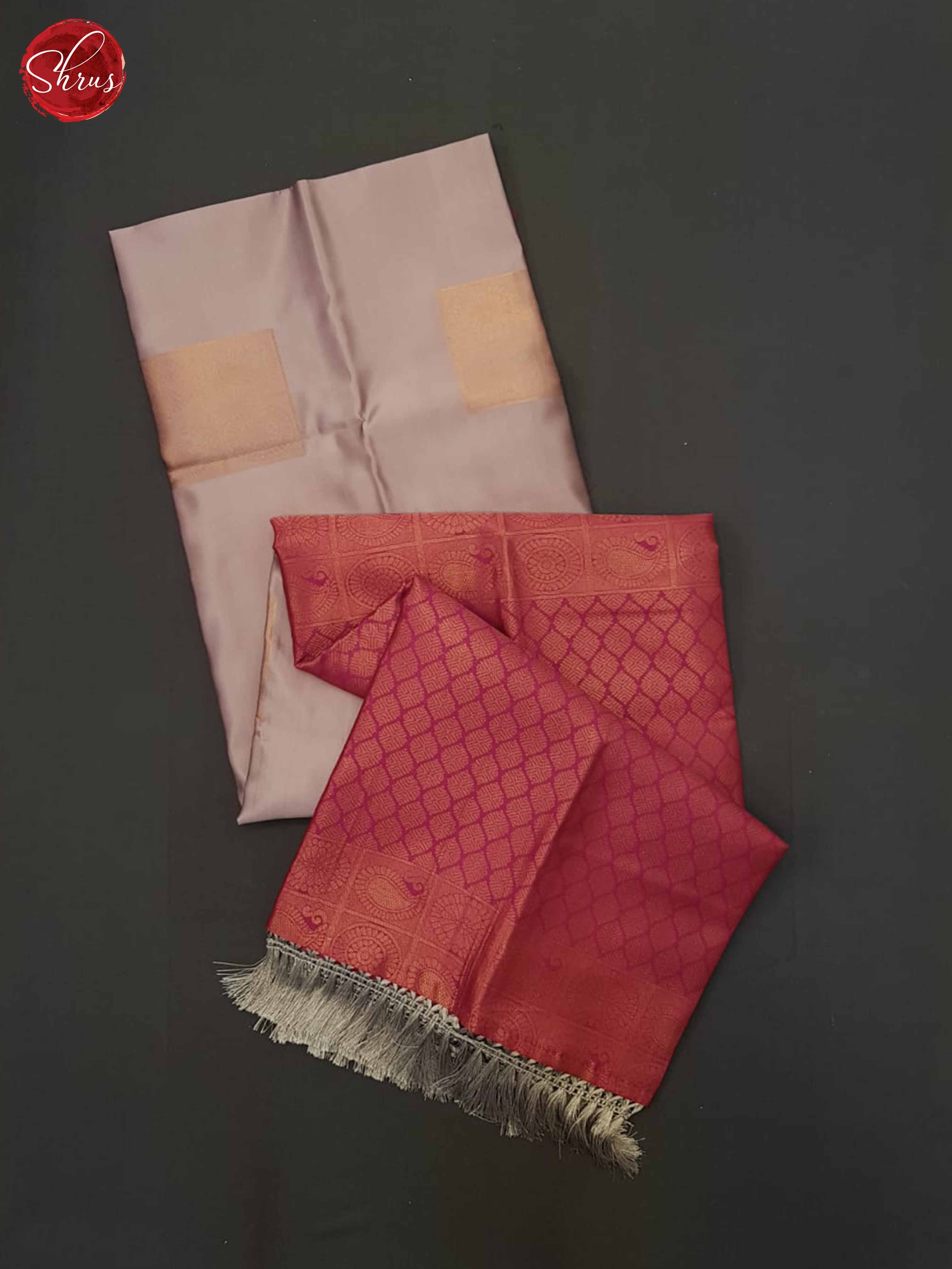 Dusty Lavender And Pink- Semi Soft Silk Saree - Shop on ShrusEternity.com