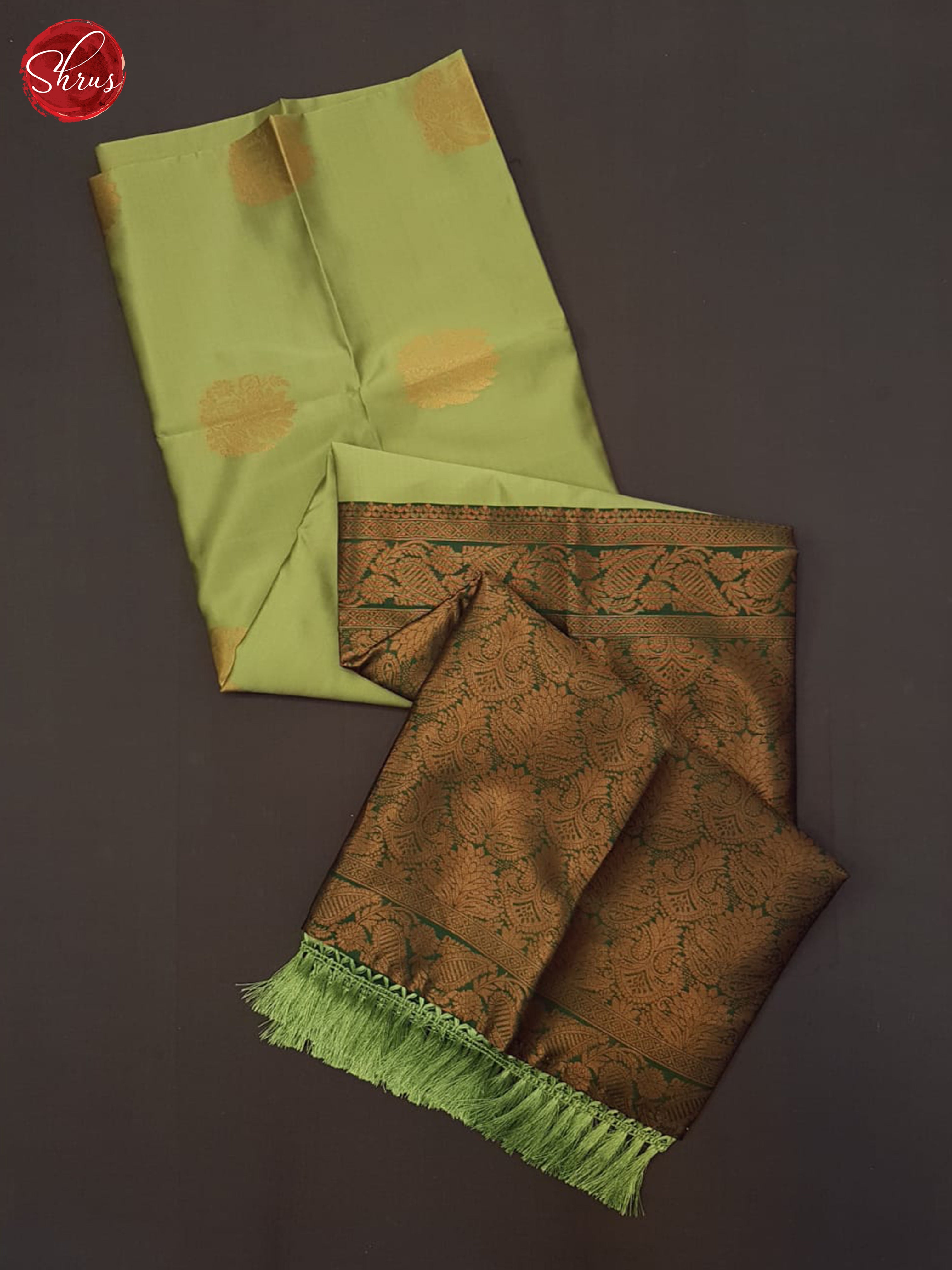 Elachi Green & Green- Semi Soft Silk Saree - Shop on ShrusEternity.com