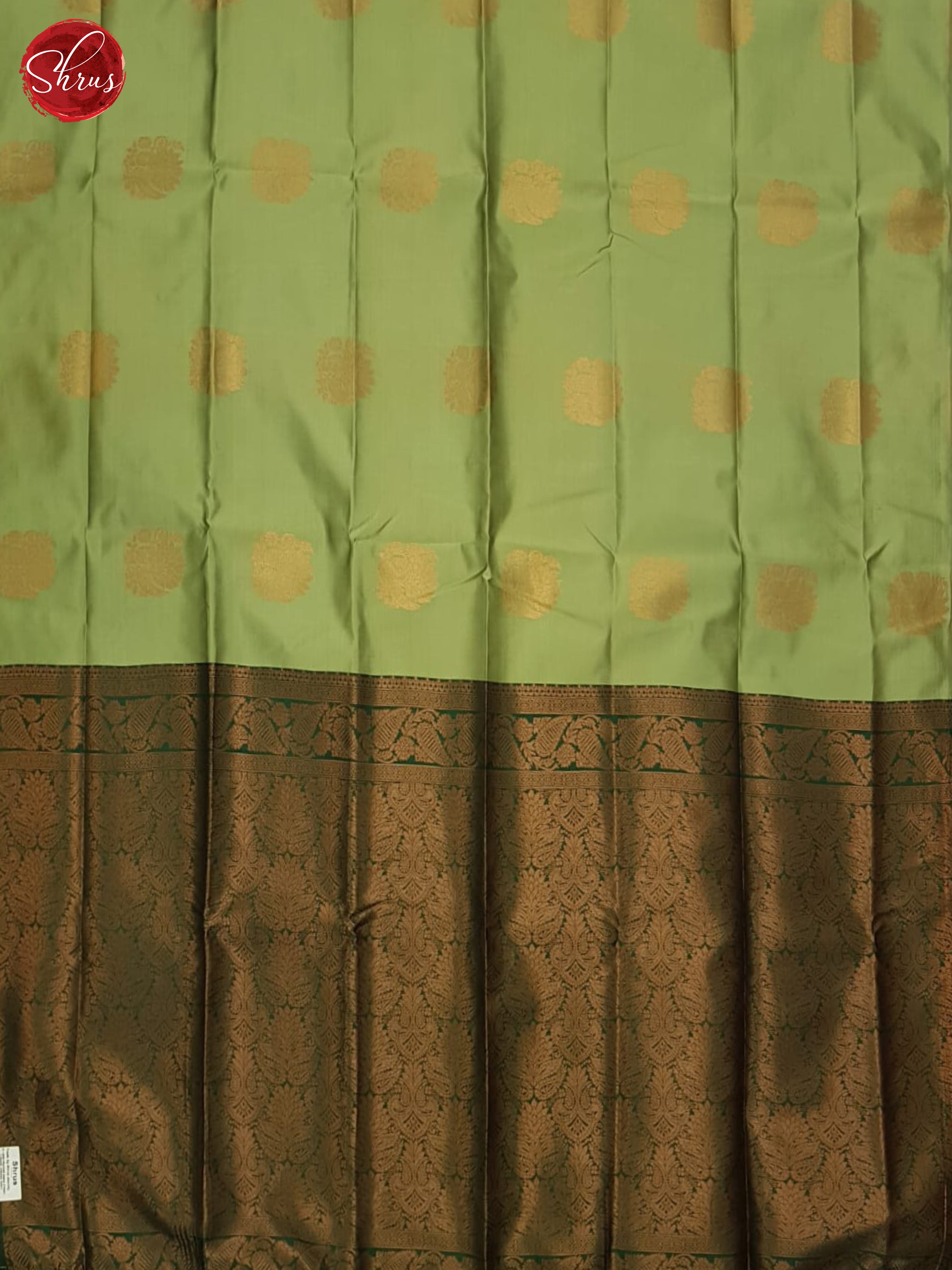 Elachi Green & Green- Semi Soft Silk Saree - Shop on ShrusEternity.com