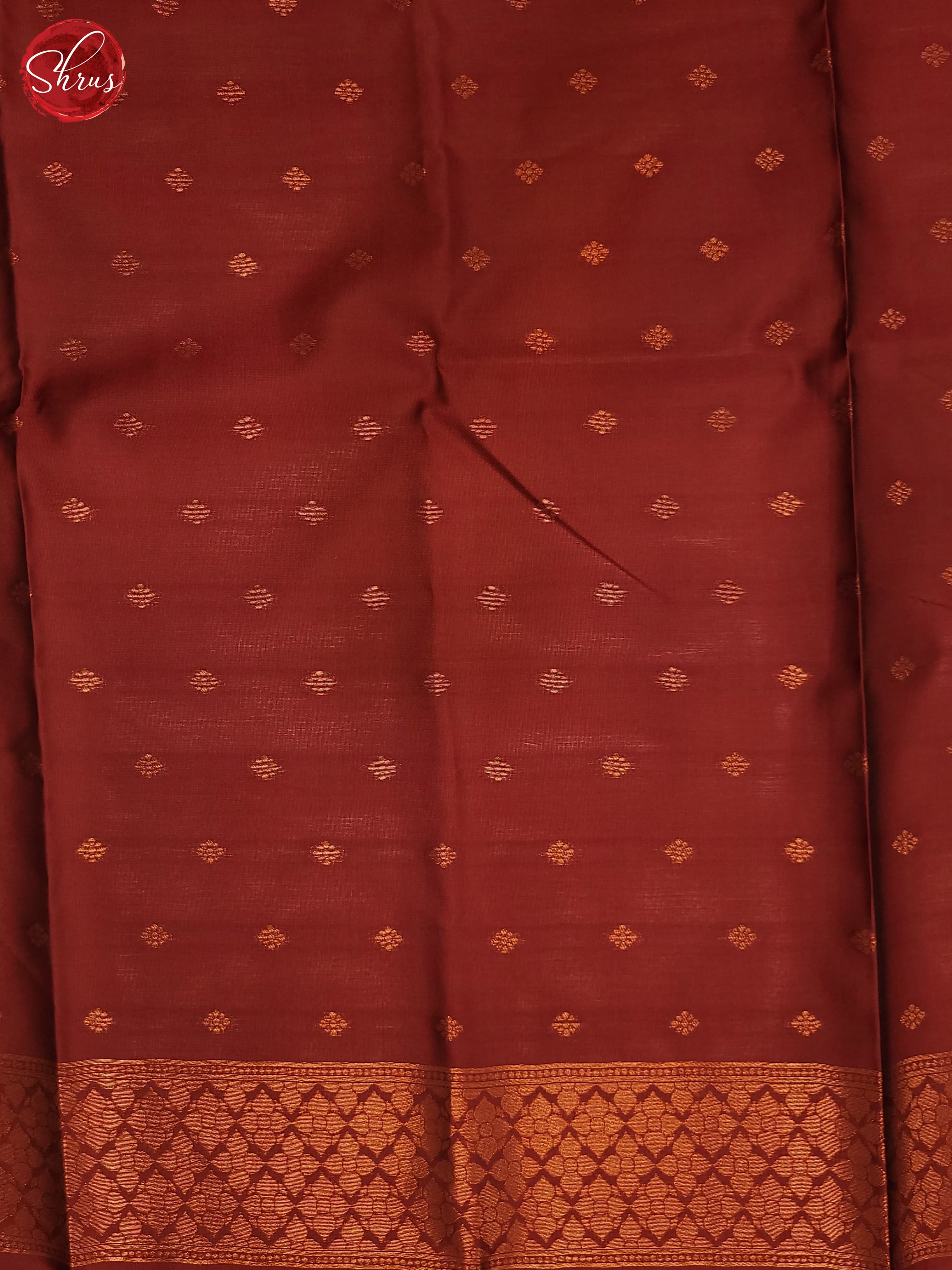 Grey and maroon- Semi Soft Silk Saree - Shop on ShrusEternity.com