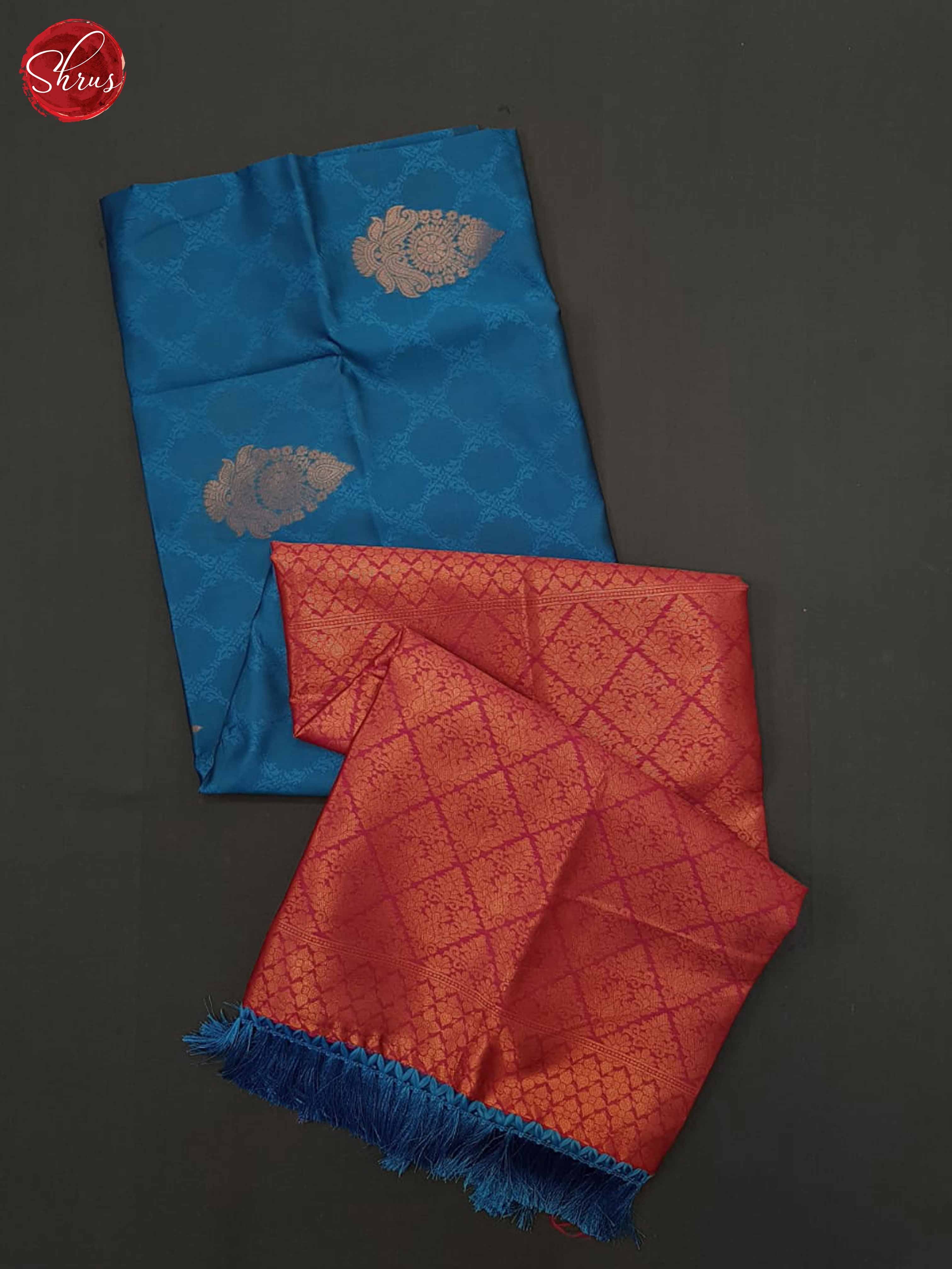 Blue And Pink- Semi Soft Silk Saree - Shop on ShrusEternity.com