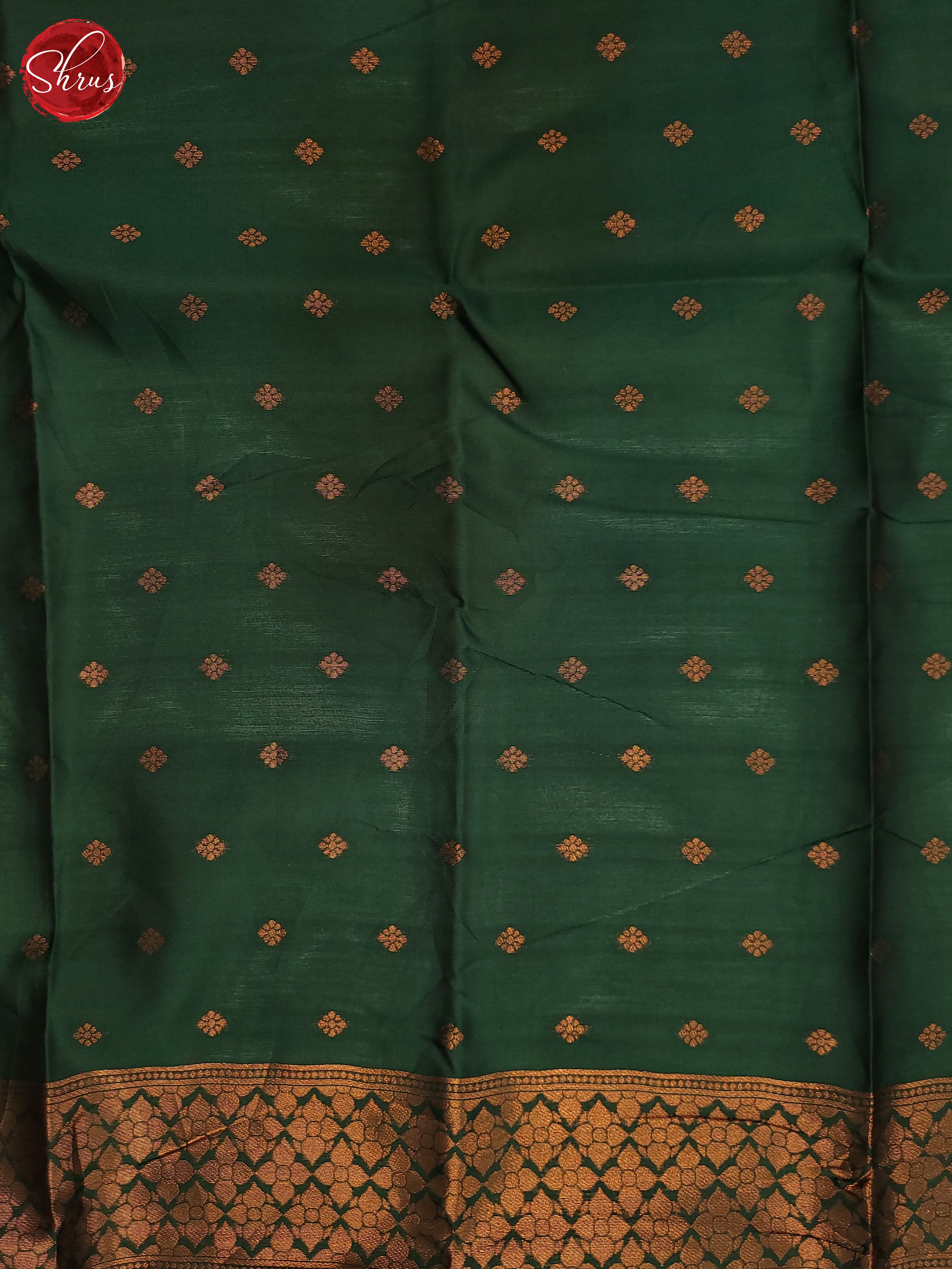 mustard and Bottle green - Semi Soft Silk Saree - Shop on ShrusEternity.com