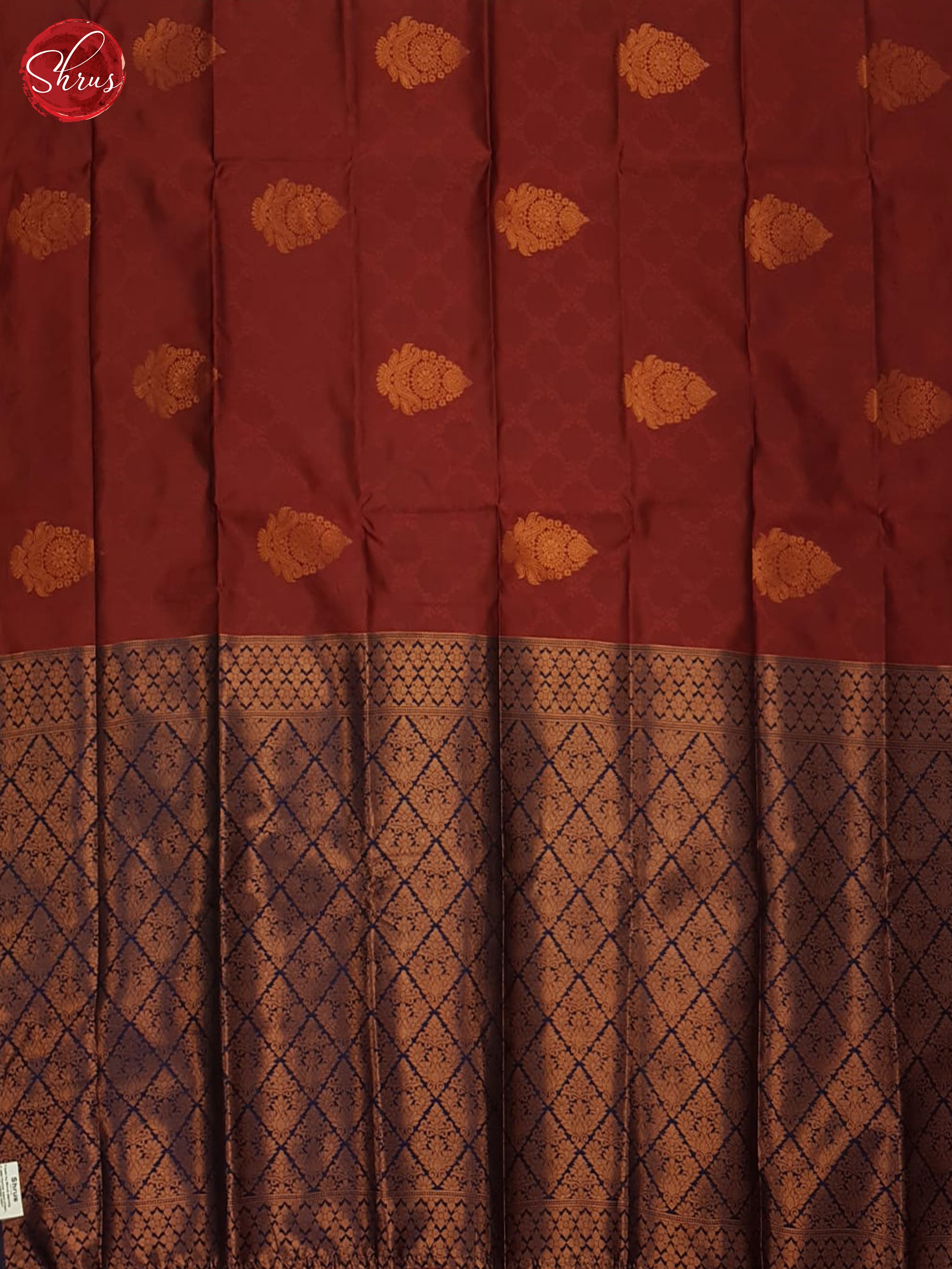 Arakku Maroon & Blue - Semi Softsilk Saree - Shop on ShrusEternity.com