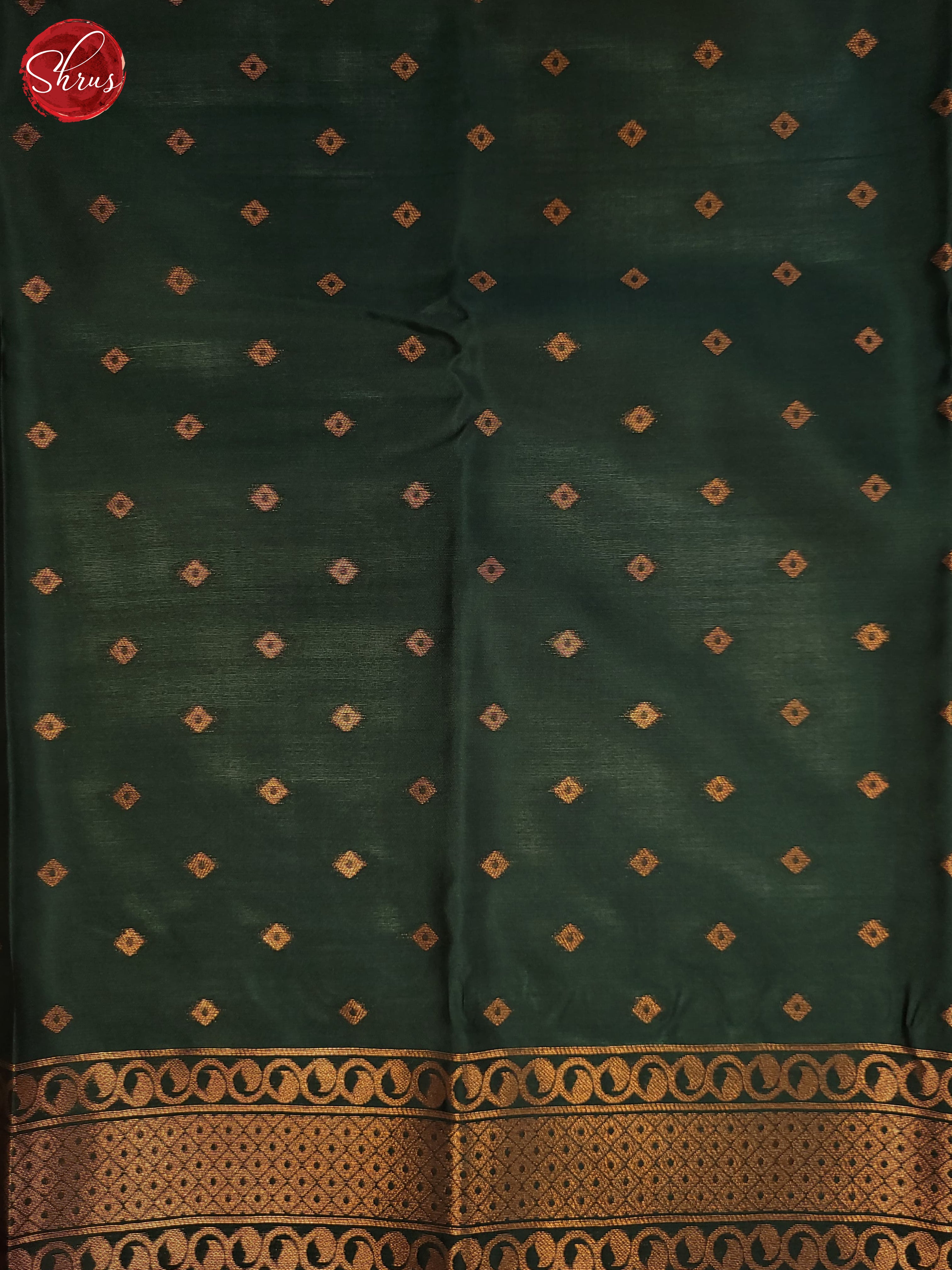 Pink and Bottle green - Semi Soft Silk Saree - Shop on ShrusEternity.com