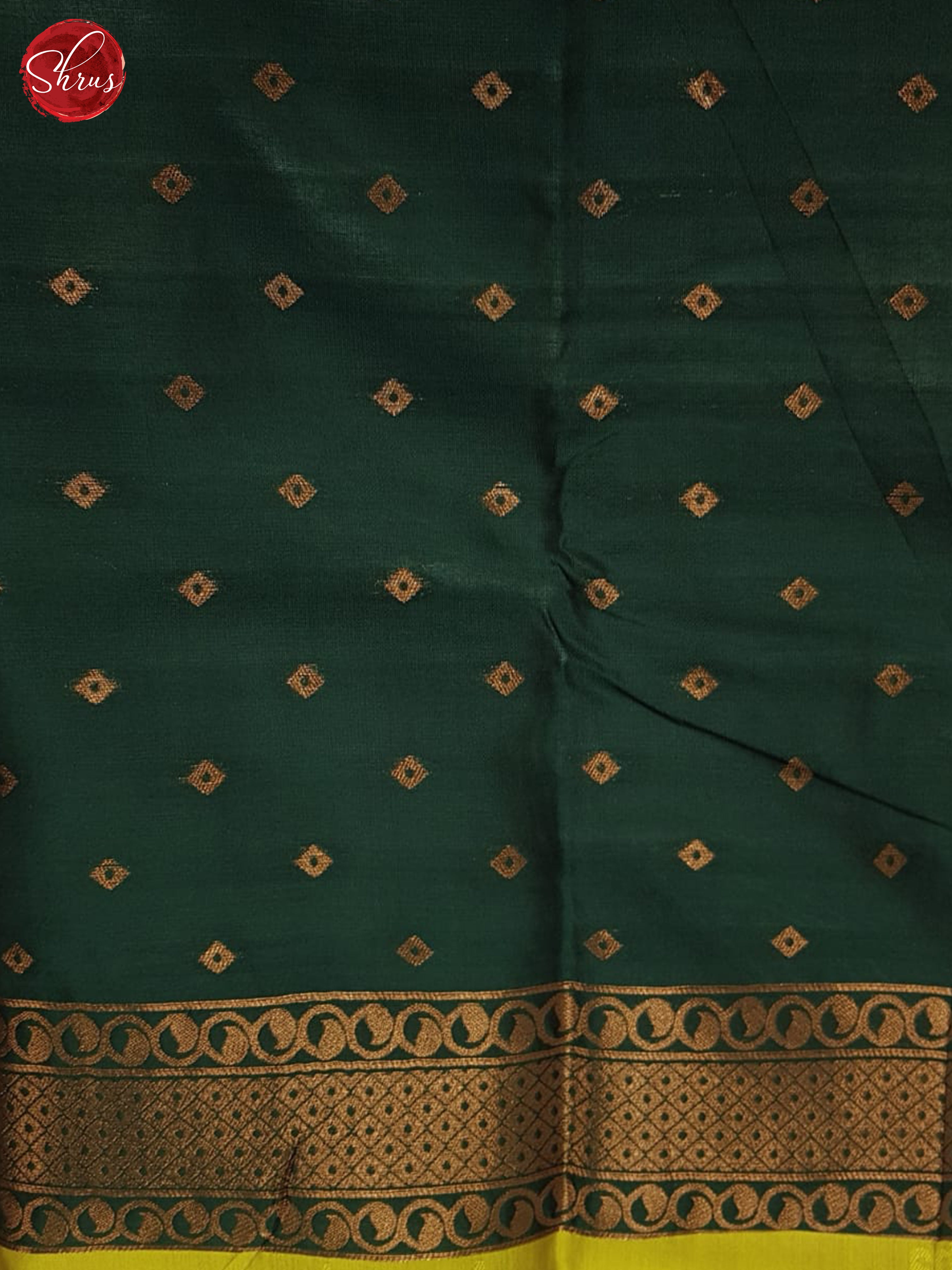 Manthulir Green And Green- Semi Soft Silk Saree - Shop on ShrusEternity.com