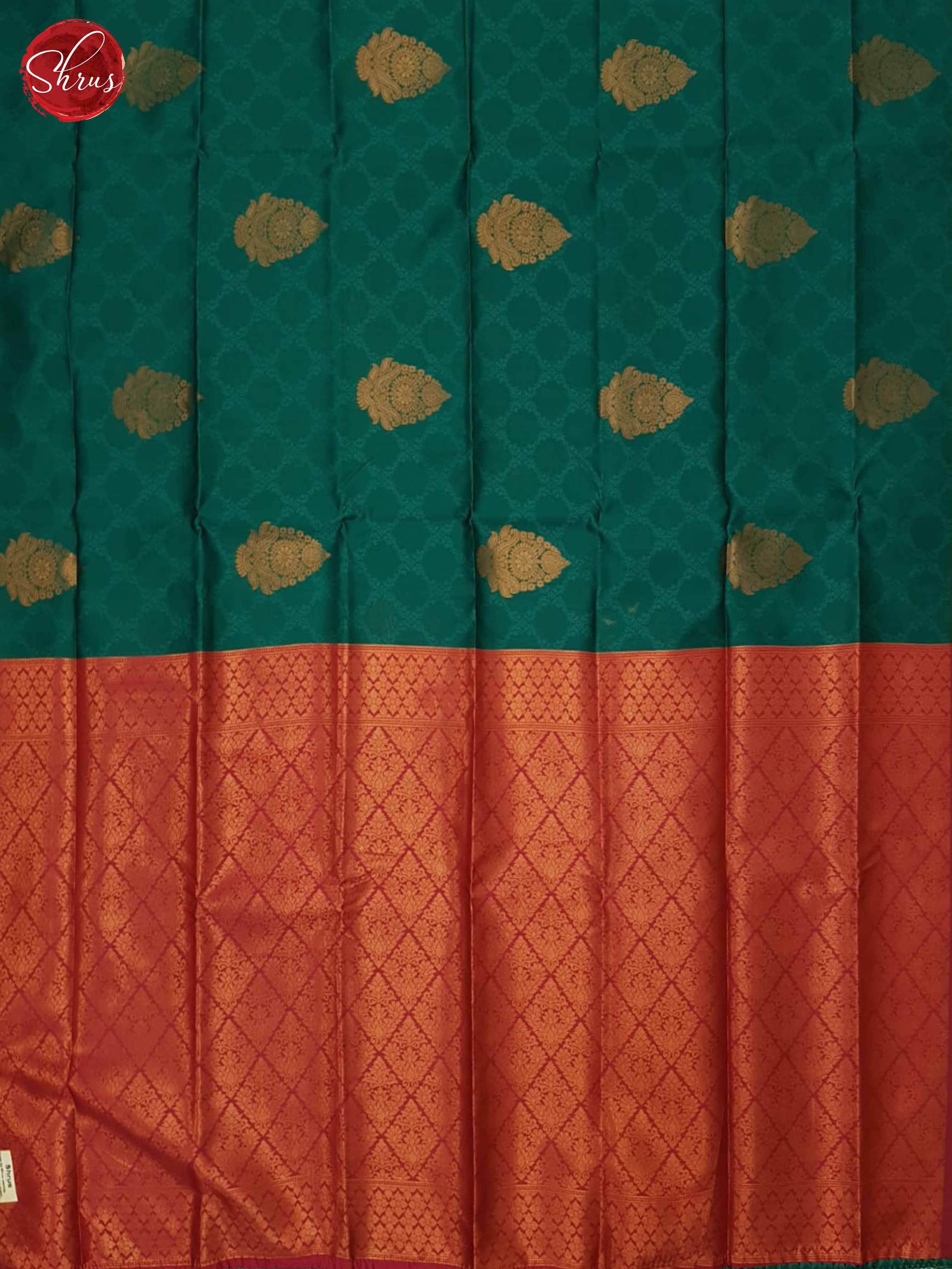 Green And Pink- Semi Soft Silk Saree - Shop on ShrusEternity.com