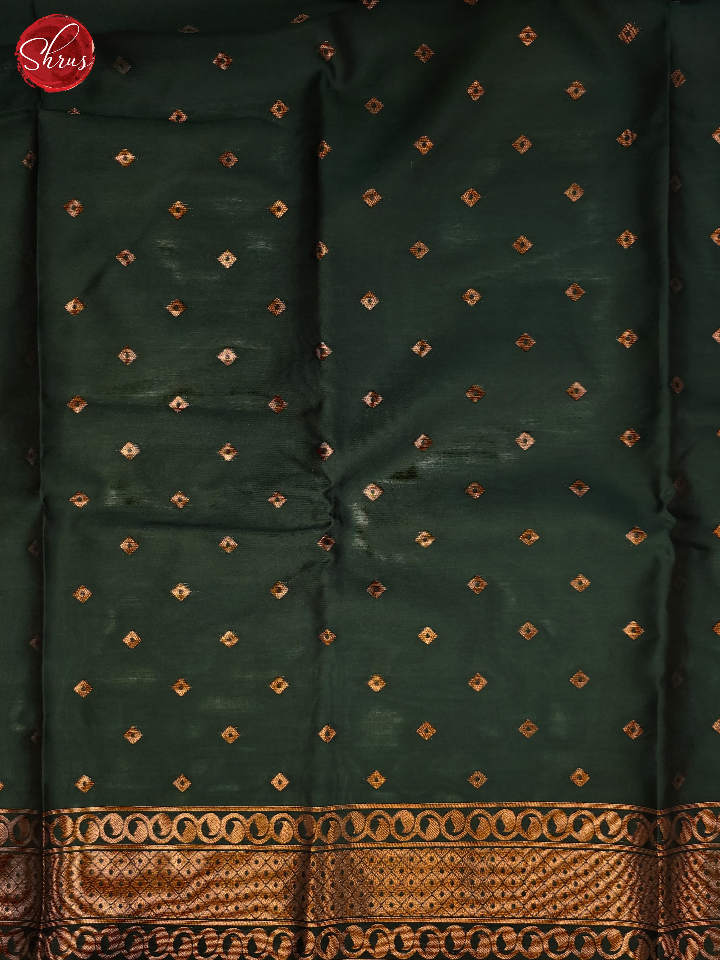 Mustard and Bottle green - Semi Soft Silk Saree - Shop on ShrusEternity.com