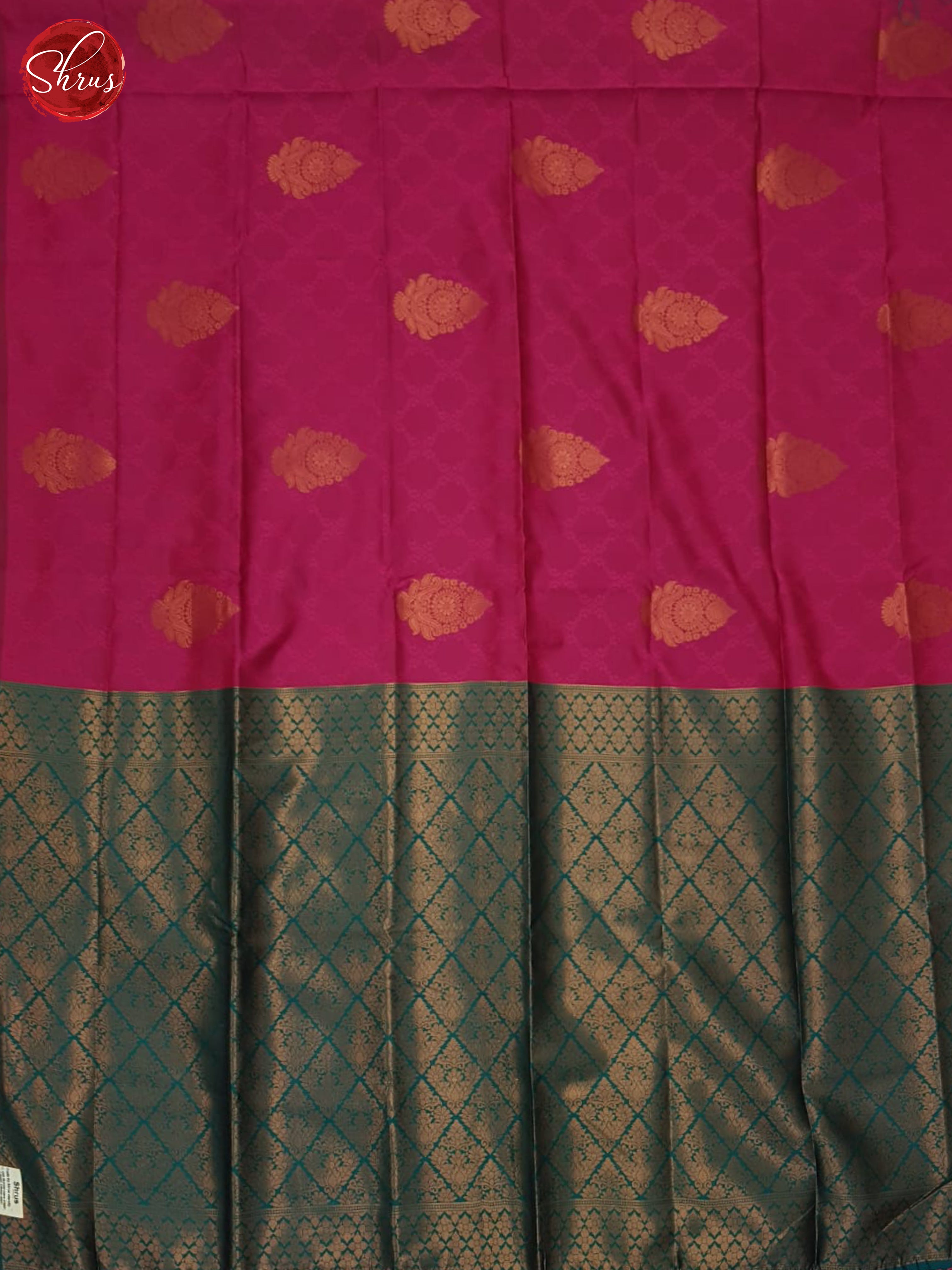 Pink And Green- Semi SOft Silk Saree - Shop on ShrusEternity.com