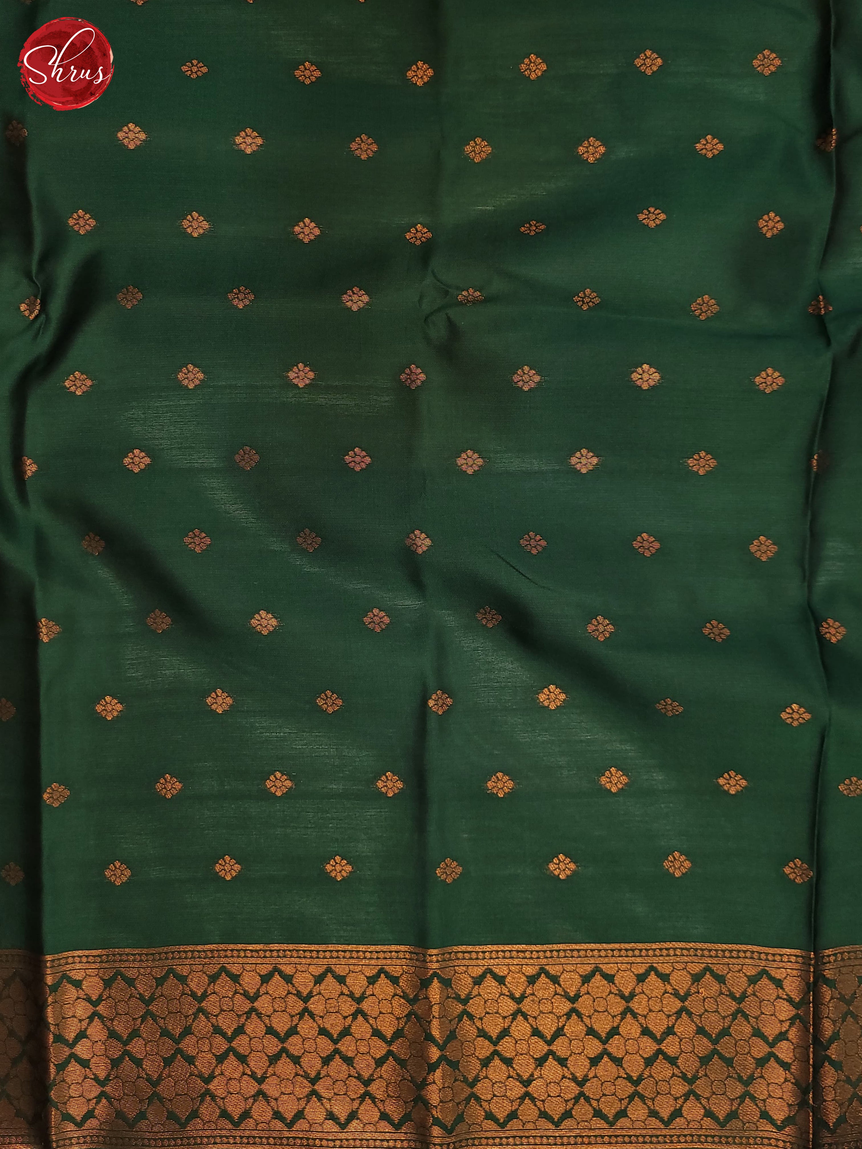 Wine and Bottle green - Semi Soft Silk Saree - Shop on ShrusEternity.com