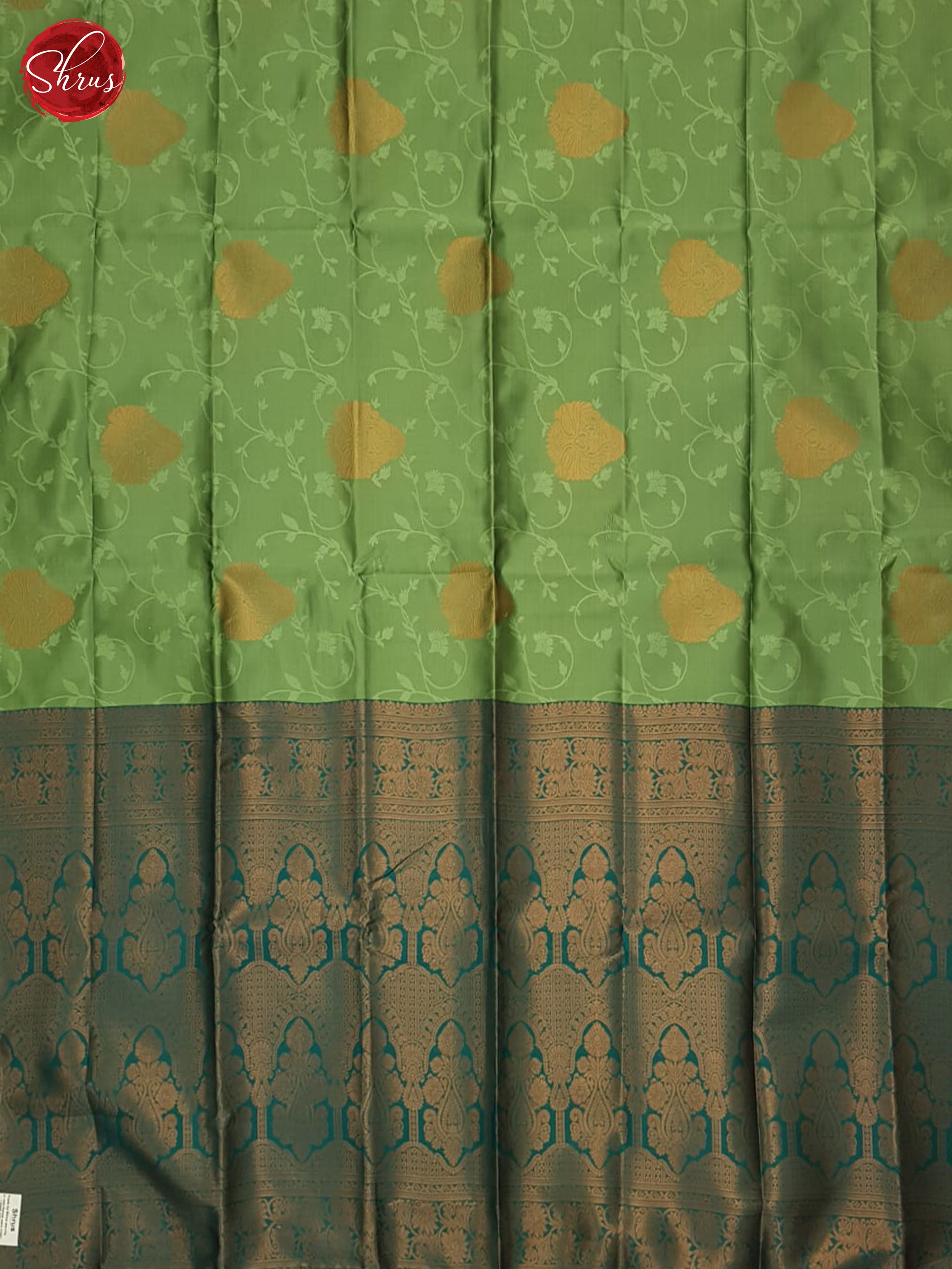 Green And Blue - Semi Soft Silk Saree - Shop on ShrusEternity.com