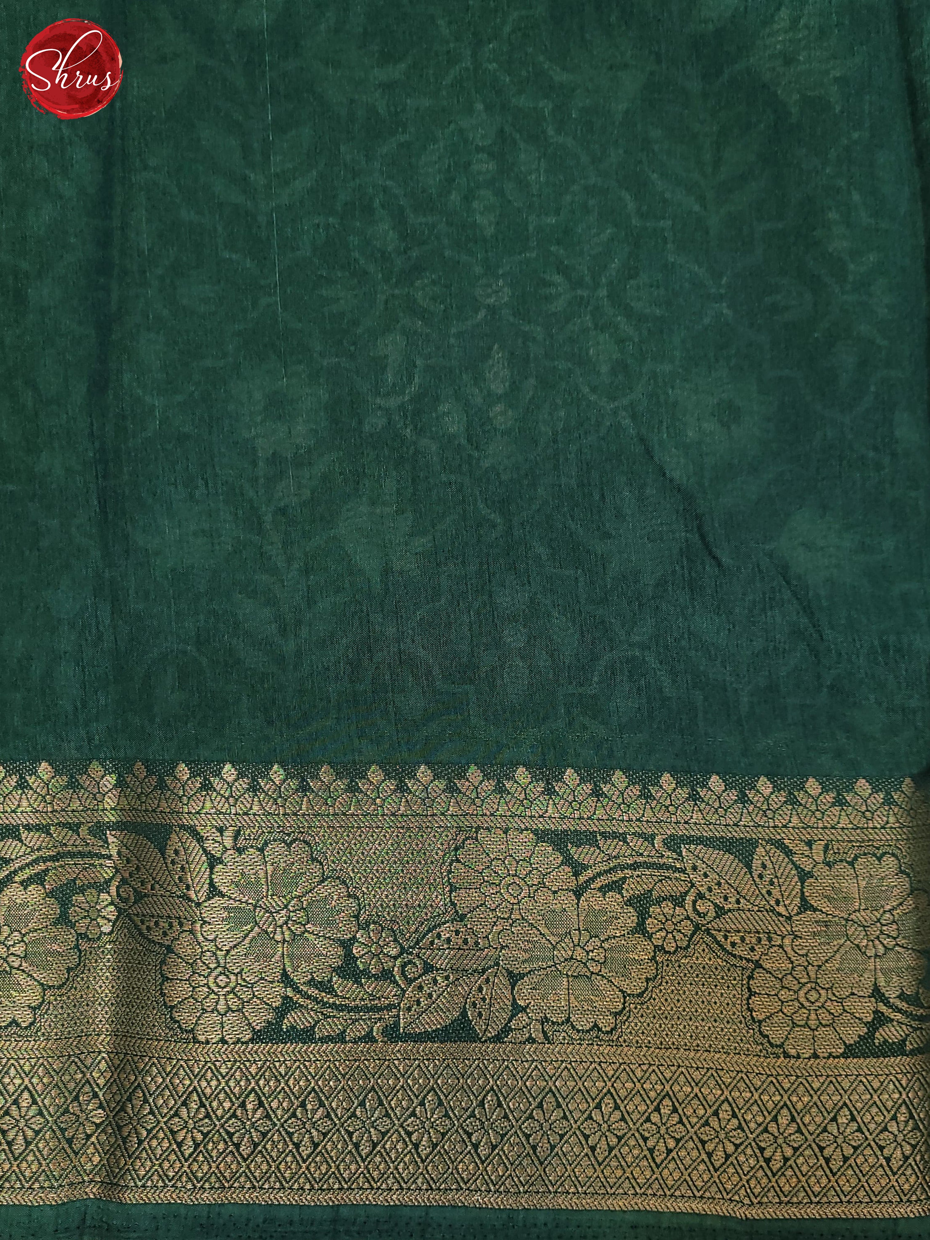 Green(Single Tone) - Semi Crepe Saree - Shop on ShrusEternity.com