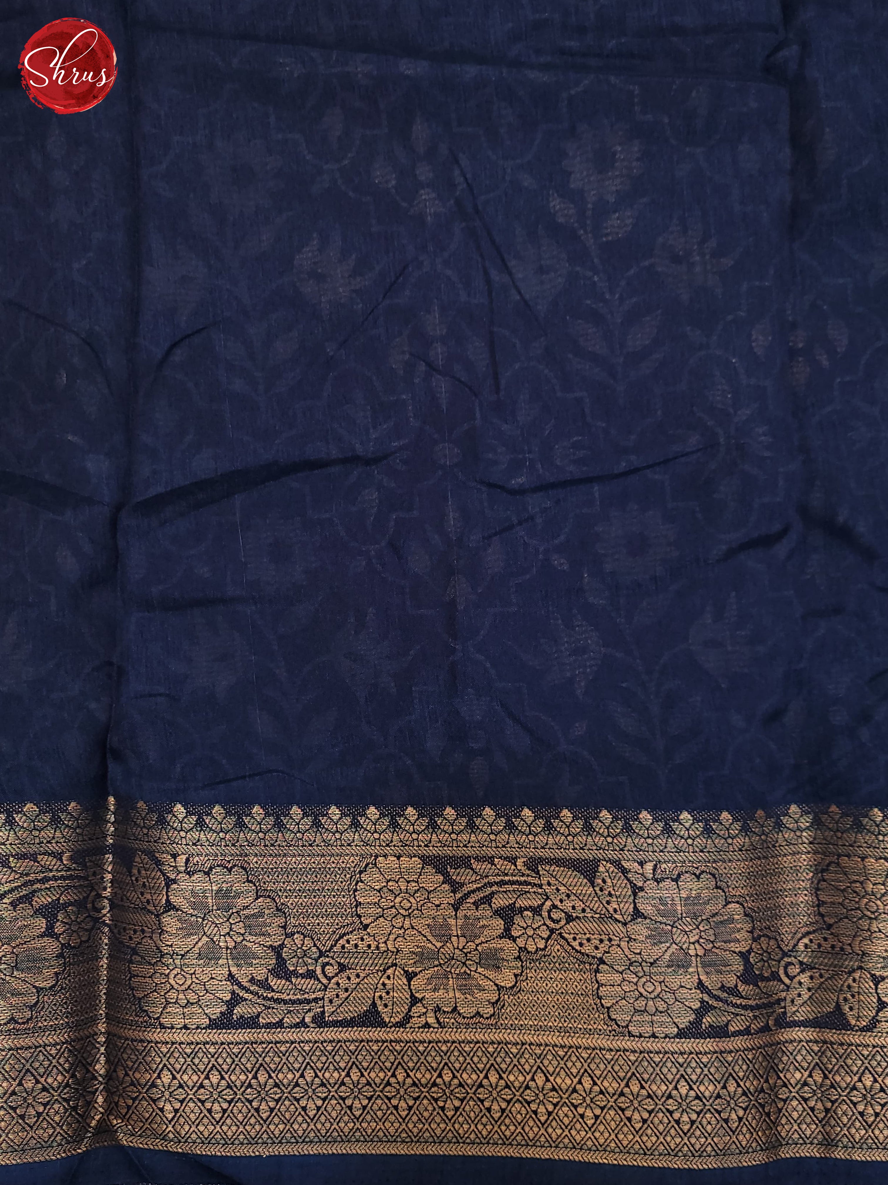 Blue(Single Tone) - Semi Crepe Saree - Shop on ShrusEternity.com