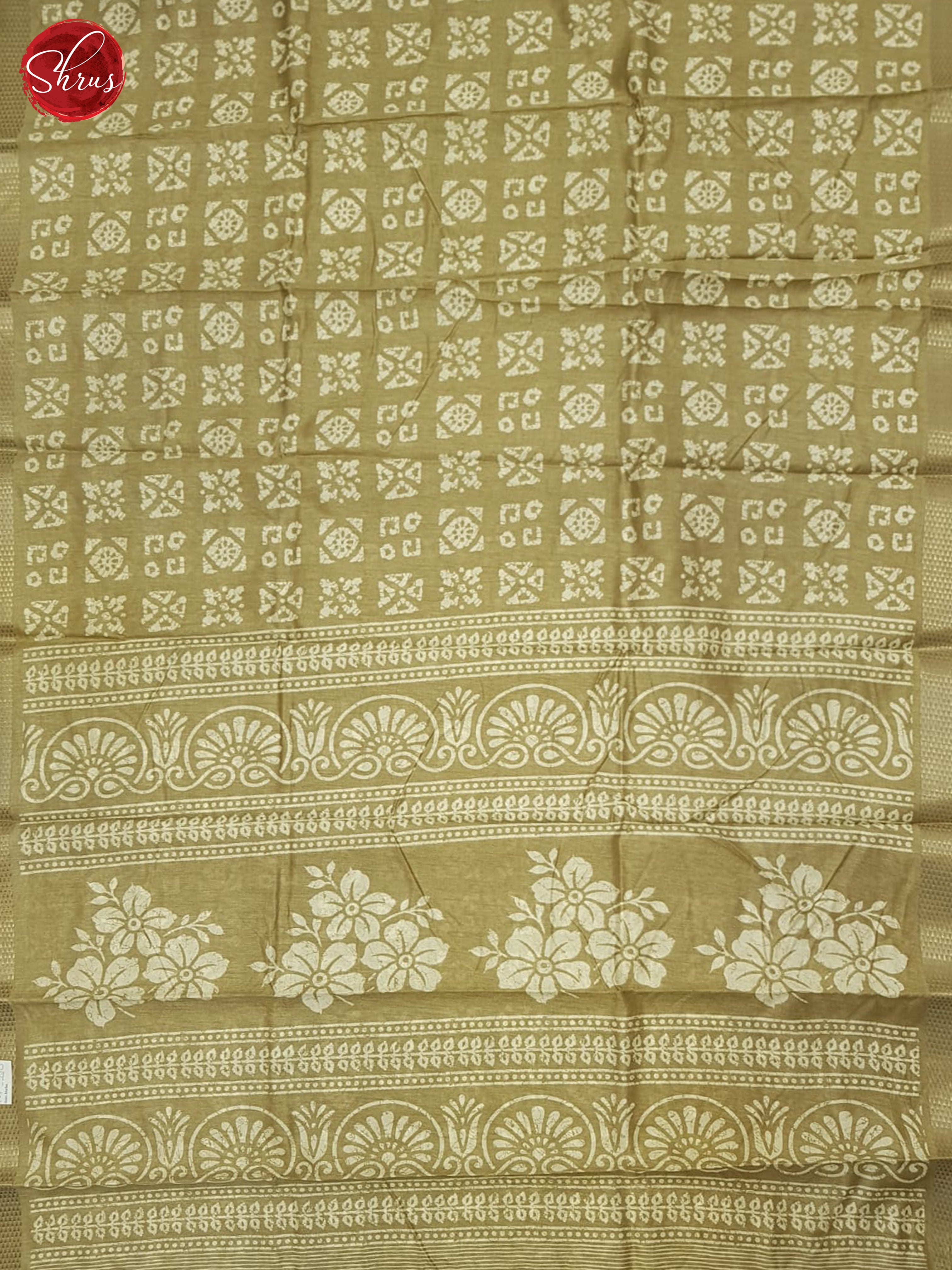 Brown(Single Tone) - Semi Matka Saree - Shop on ShrusEternity.com