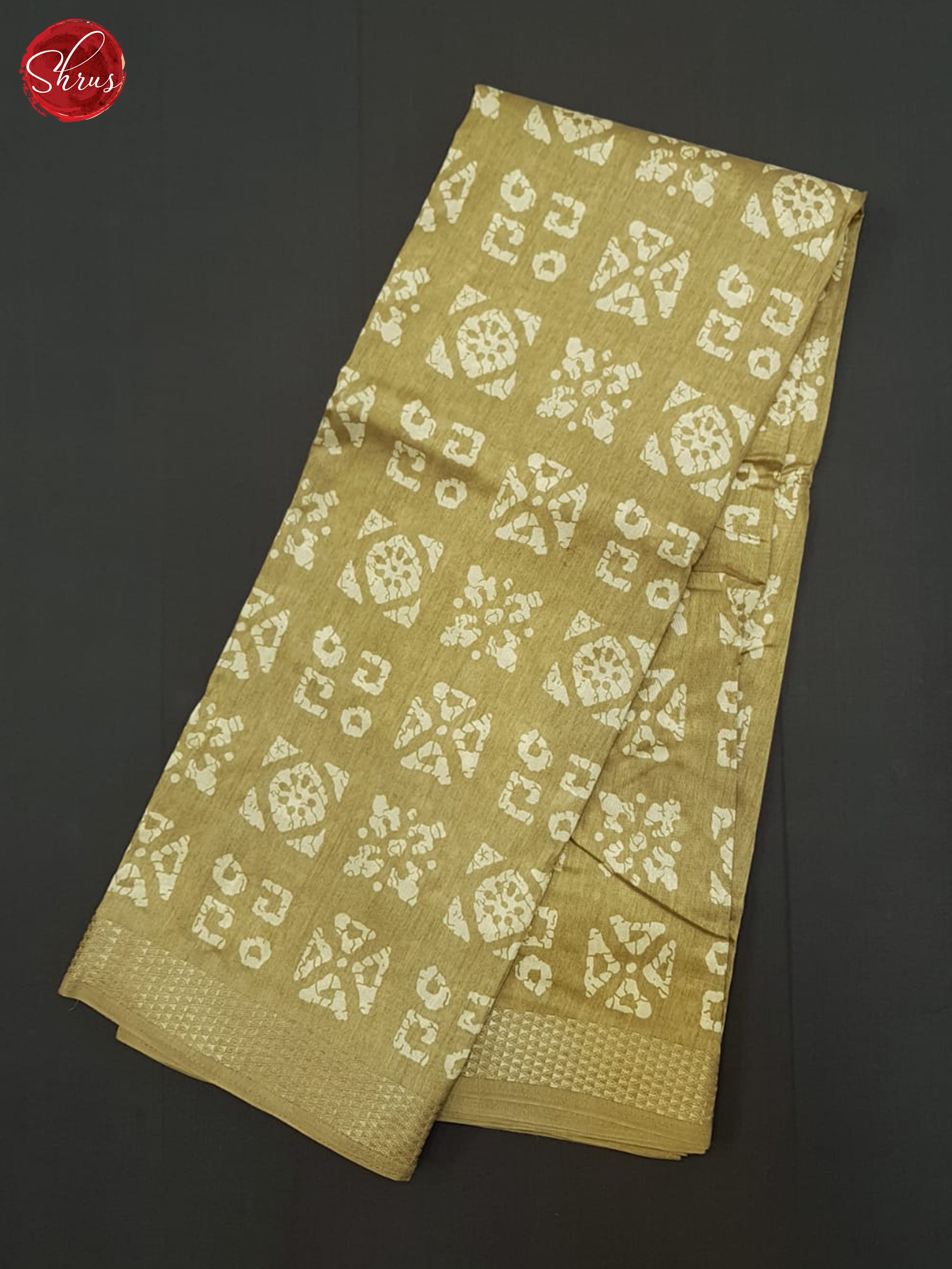 Brown(Single Tone) - Semi Matka Saree - Shop on ShrusEternity.com