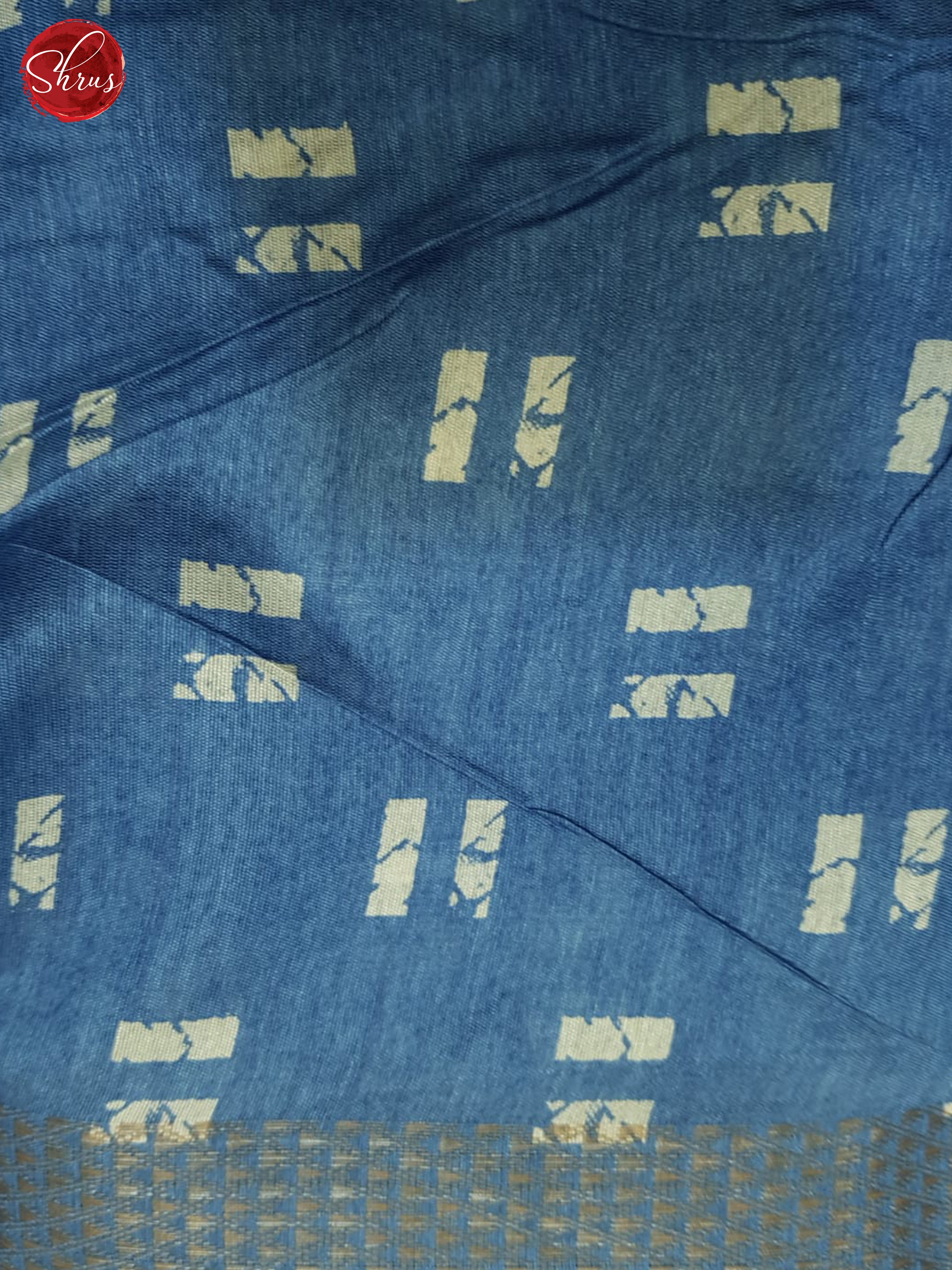 Blue(Single Tone)- Semi Matka Saree - Shop on ShrusEternity.com