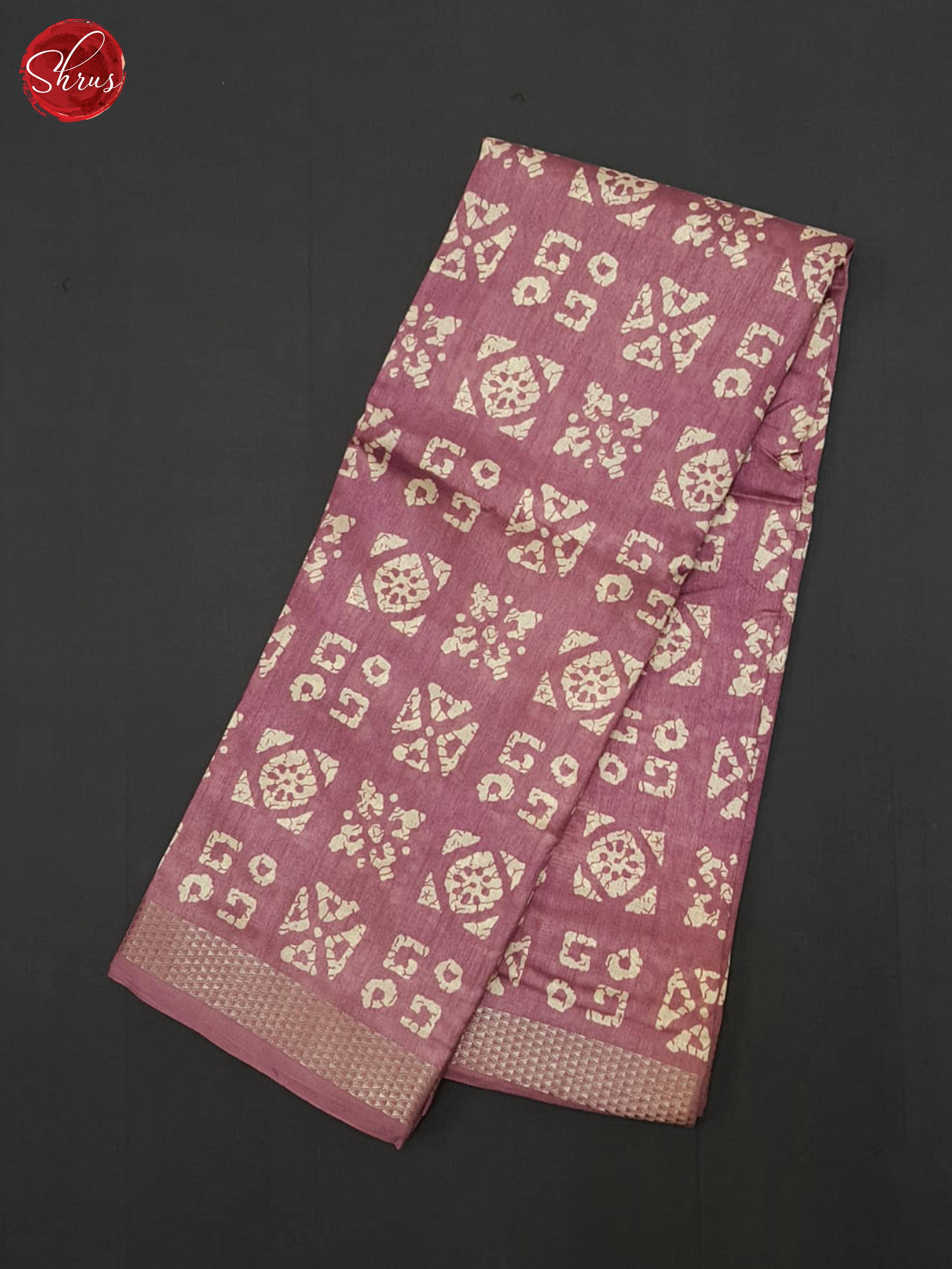 Pink(Single tone) - Semi Matka Saree - Shop on ShrusEternity.com