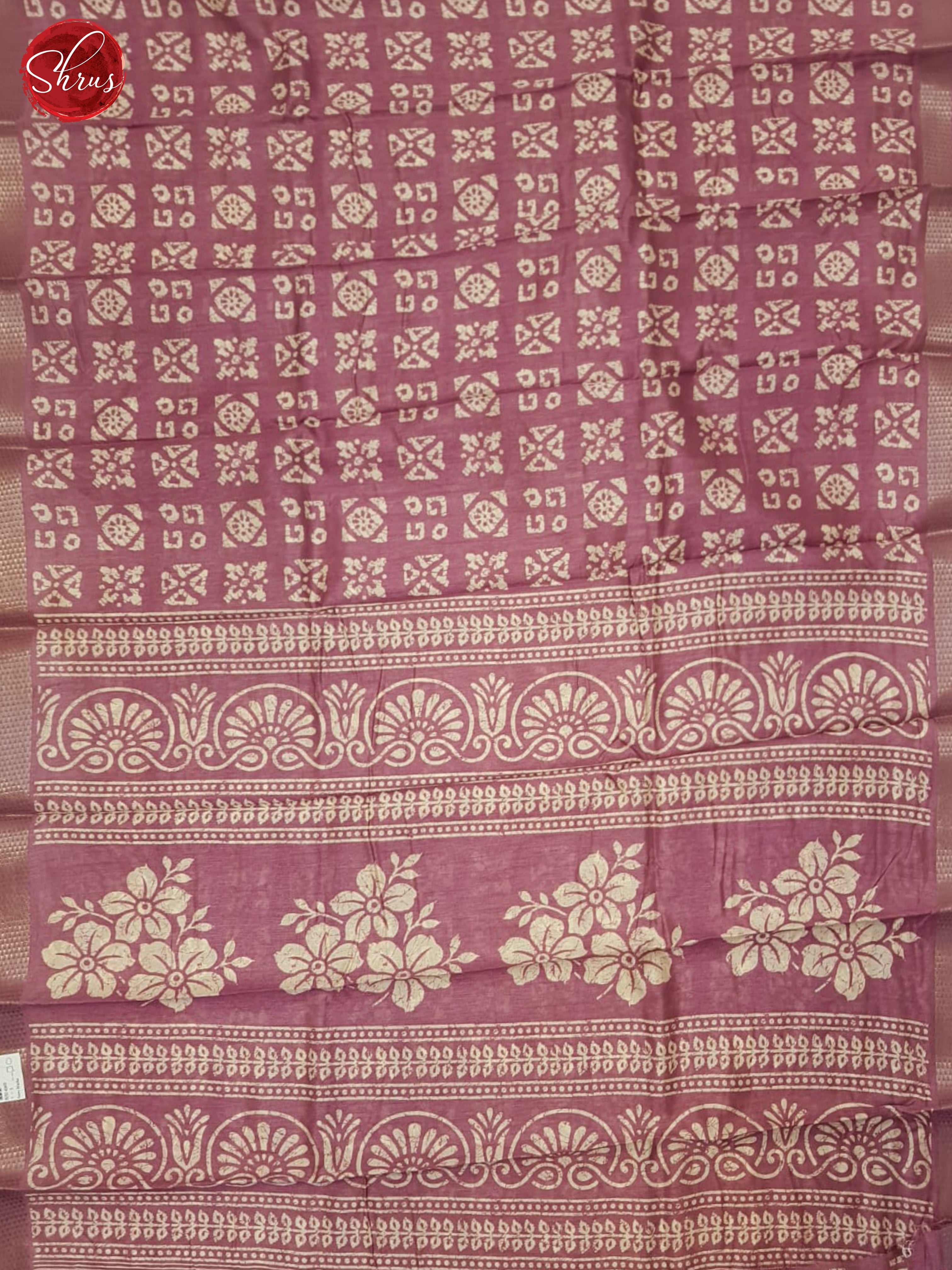 Pink(Single tone) - Semi Matka Saree - Shop on ShrusEternity.com