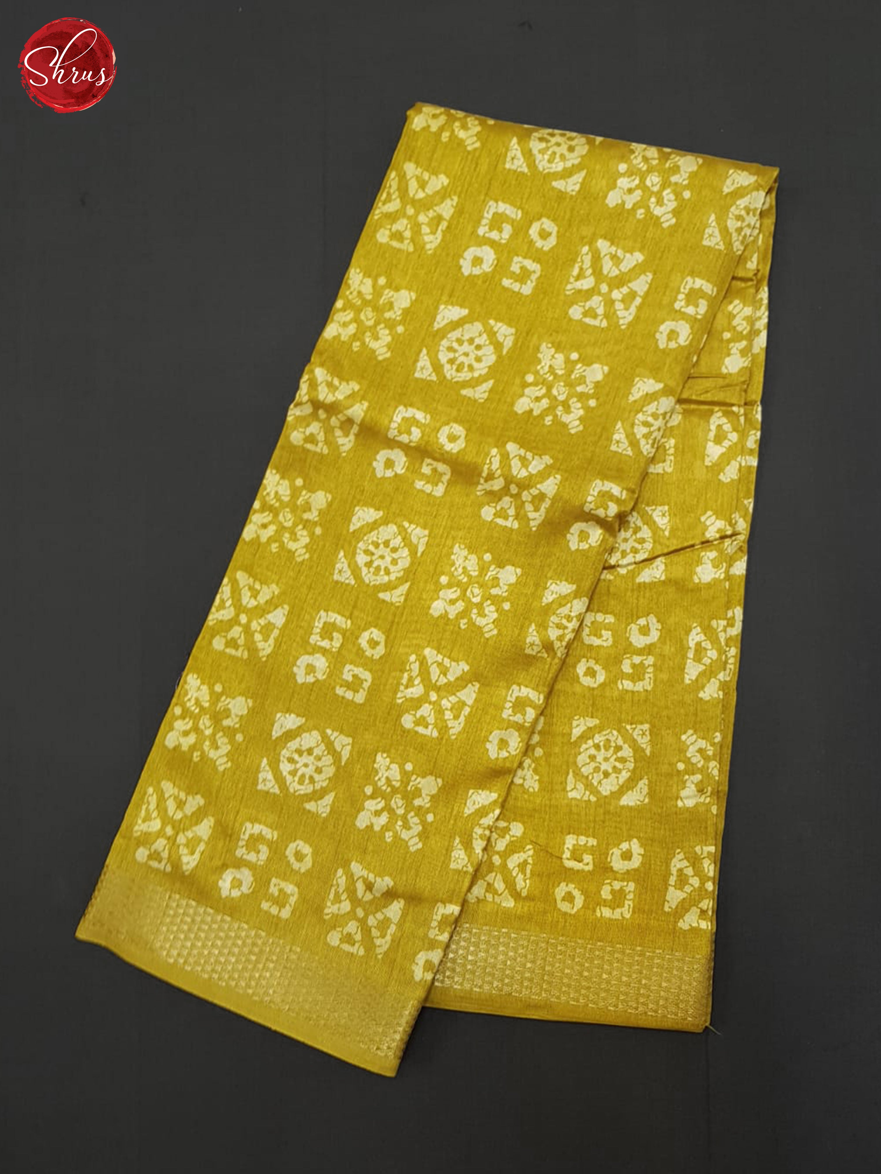 Mustard(Single tone)- Semi Matka Saree - Shop on ShrusEternity.com