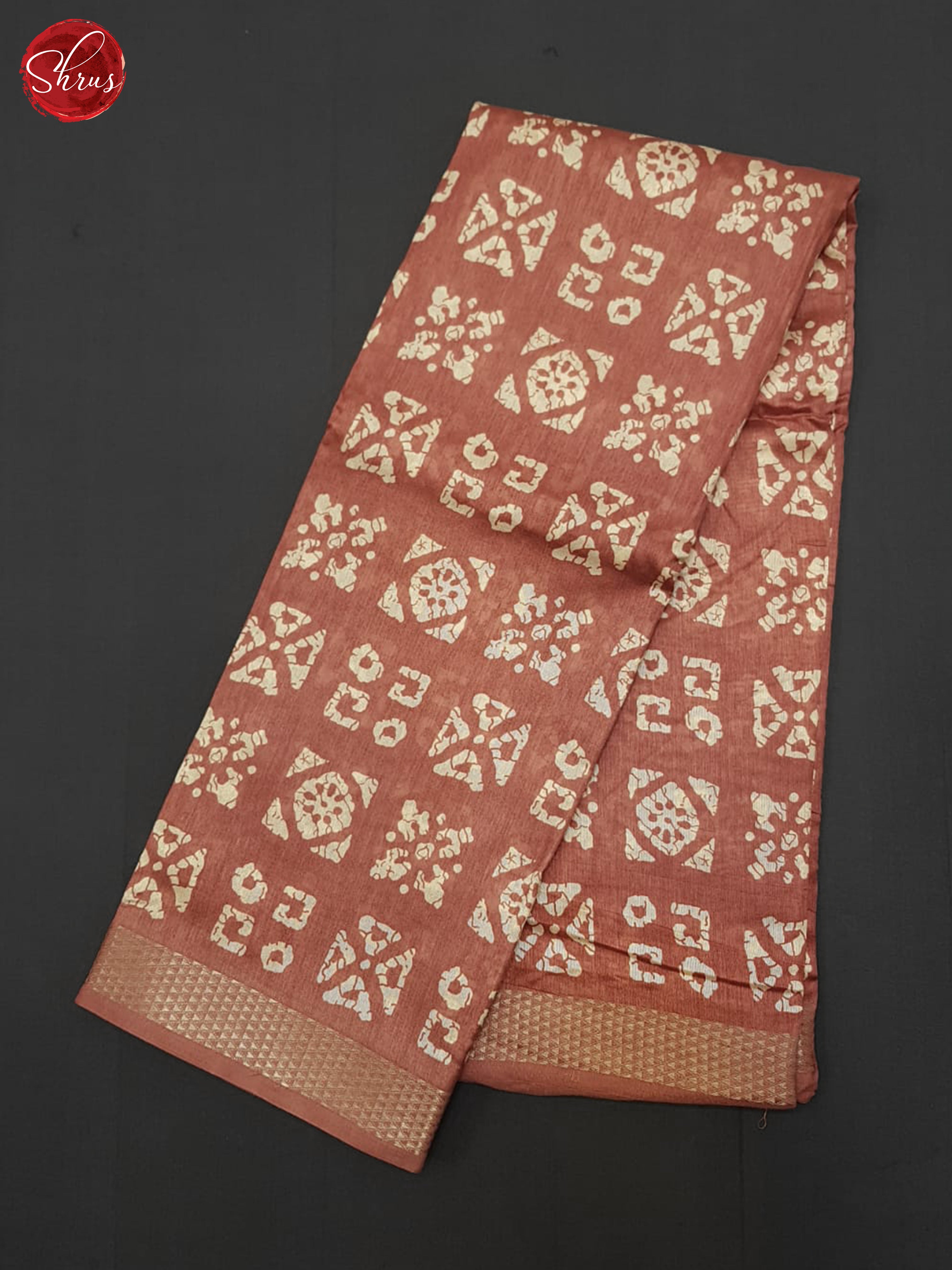 Dusty Pink(Single Tone)- Semi Matka Saree - Shop on ShrusEternity.com