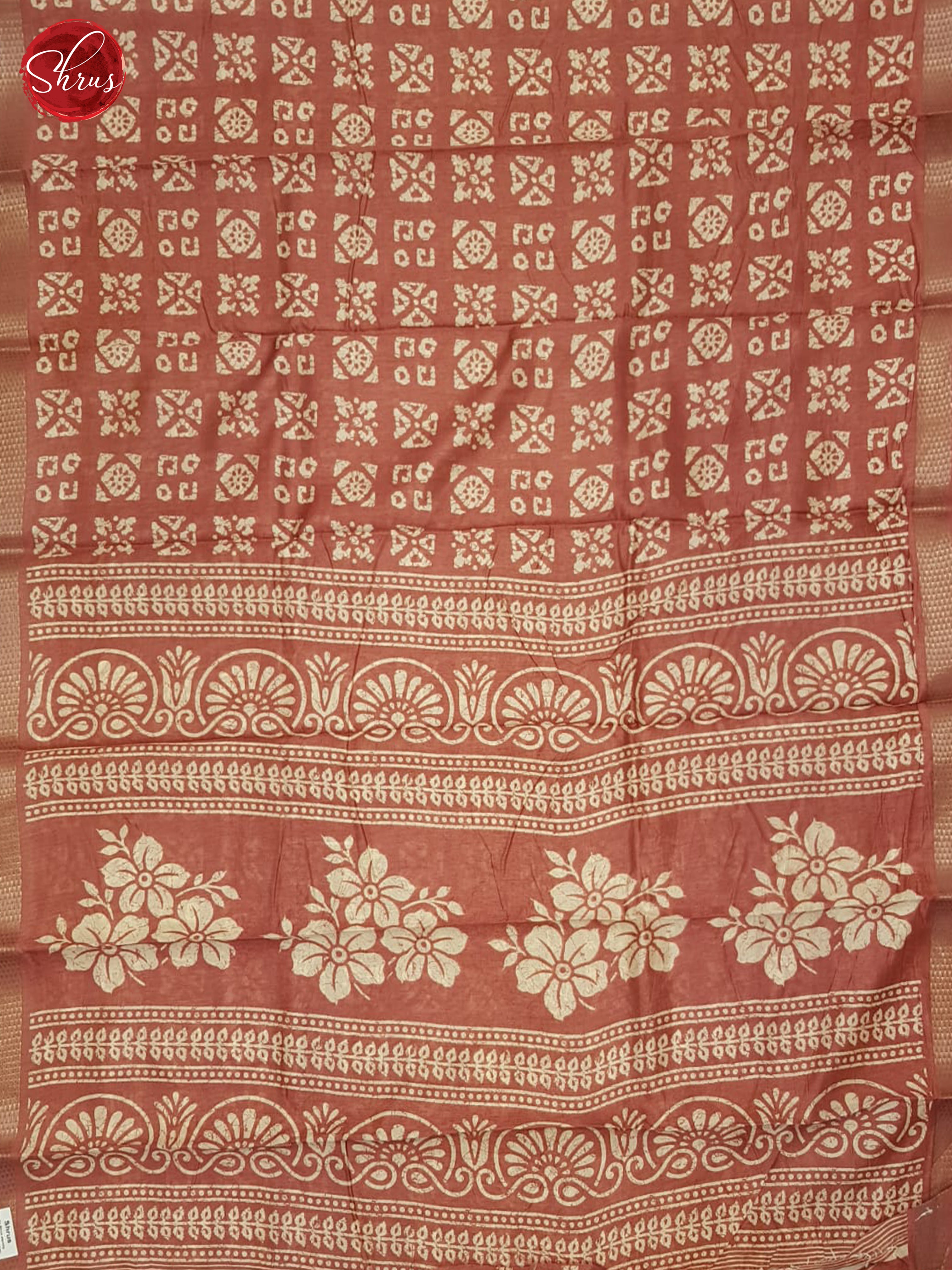 Dusty Pink(Single Tone)- Semi Matka Saree - Shop on ShrusEternity.com