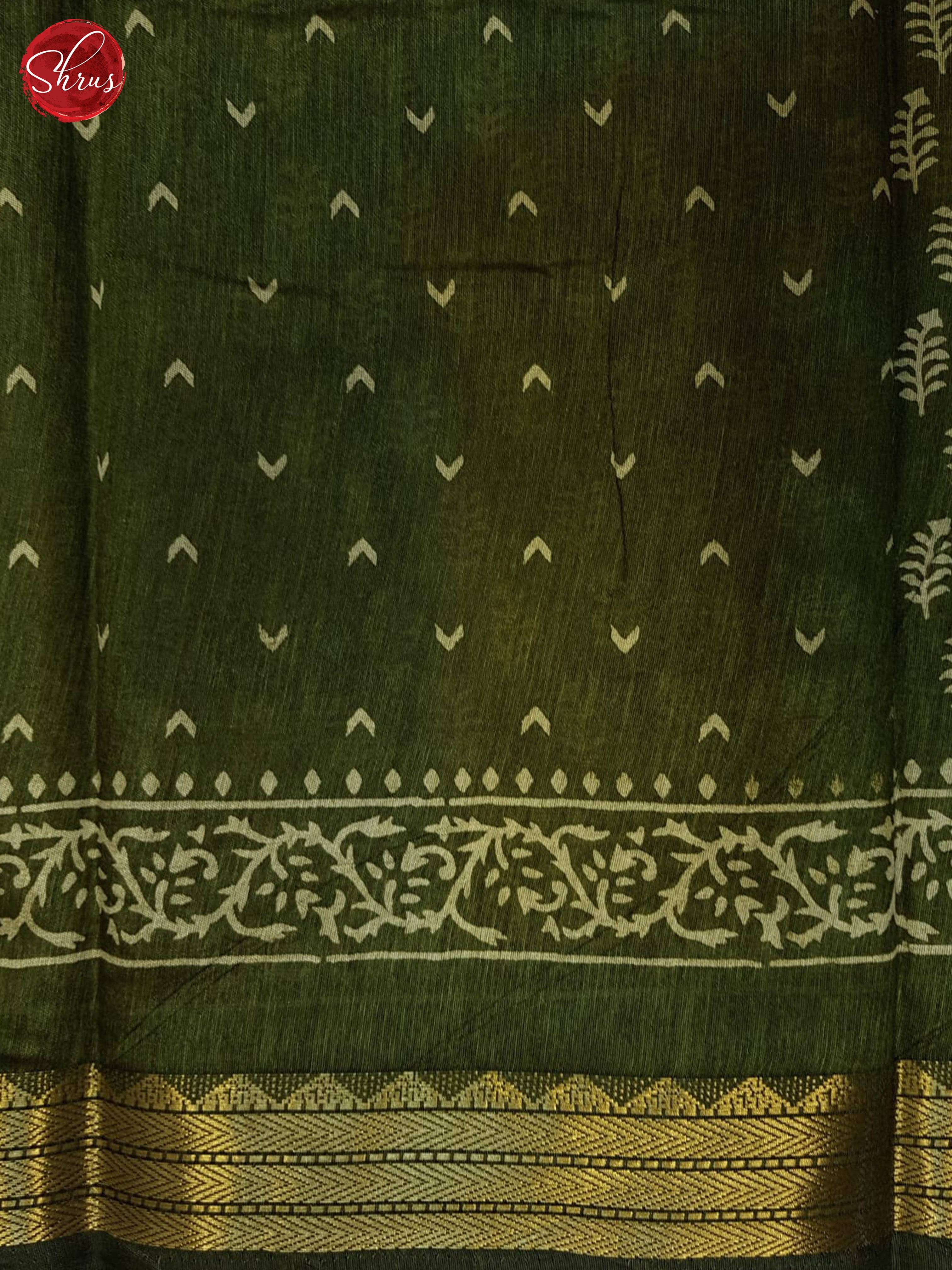 Green(Single Tone) - Semi Matka Saree - Shop on ShrusEternity.com