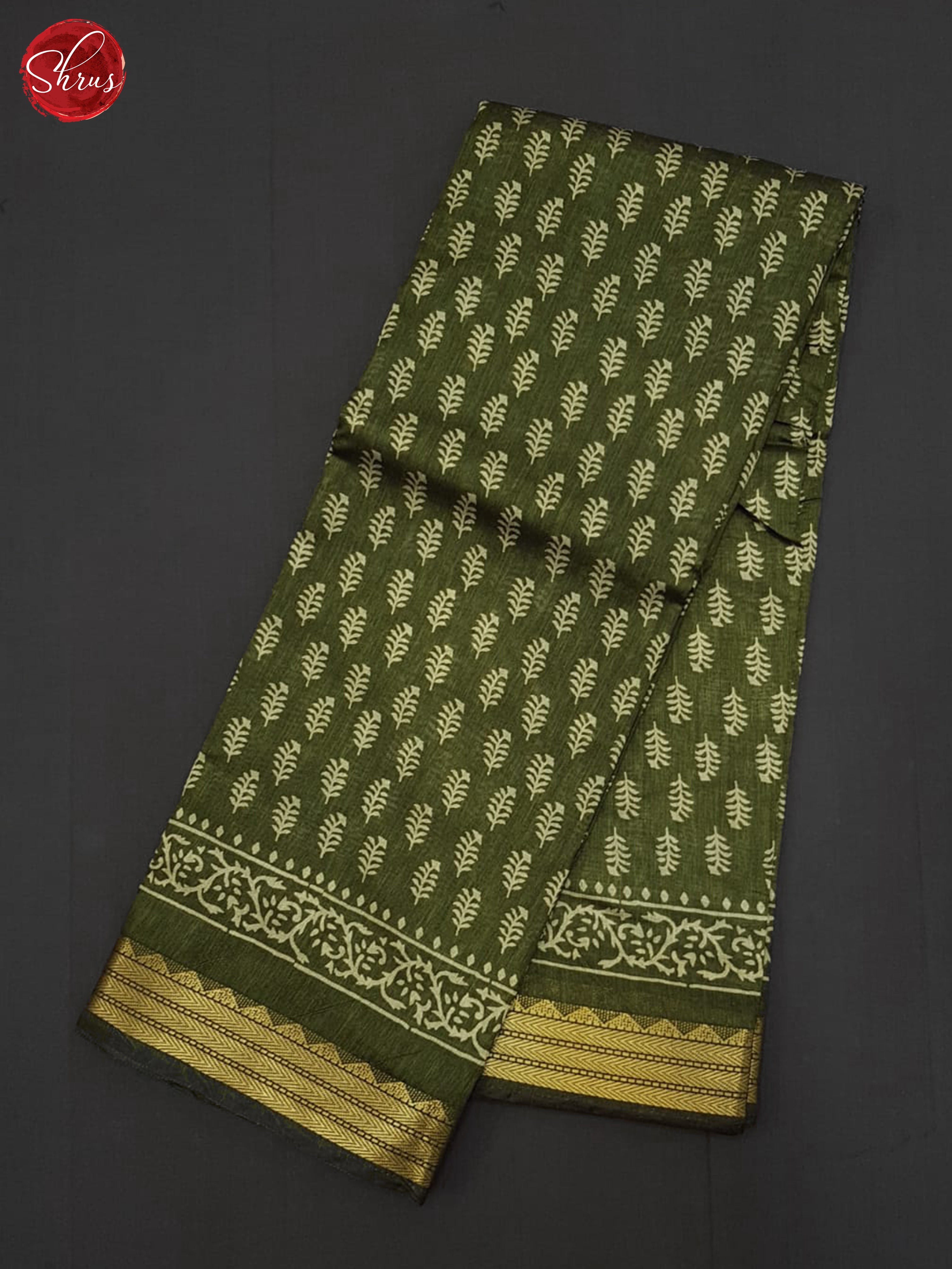 Green(Single Tone) - Semi Matka Saree - Shop on ShrusEternity.com