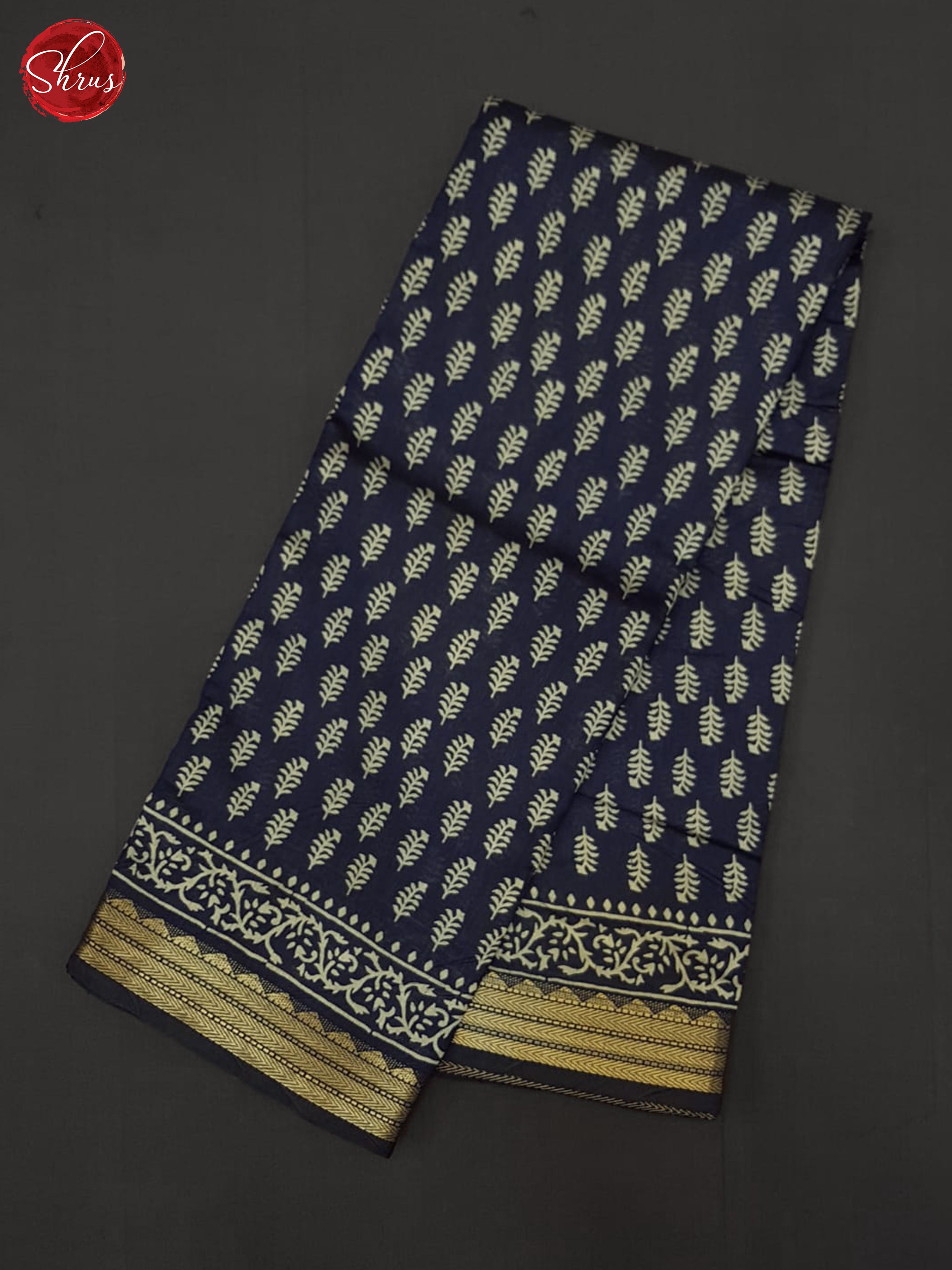 Blue(Single Tone)- Semi Matka Saree - Shop on ShrusEternity.com