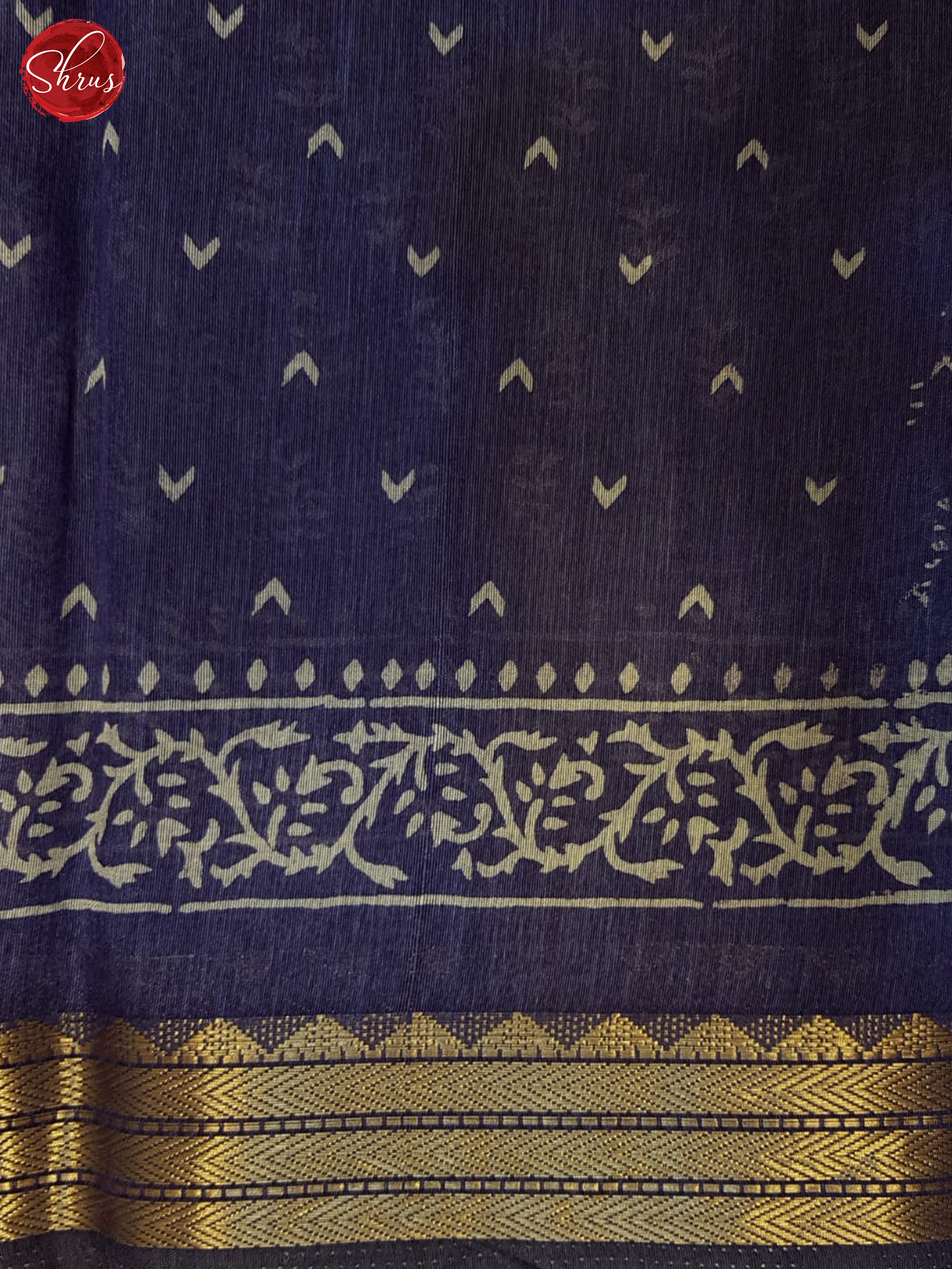 Blue(Single Tone) - Semi Matka Saree - Shop on ShrusEternity.com