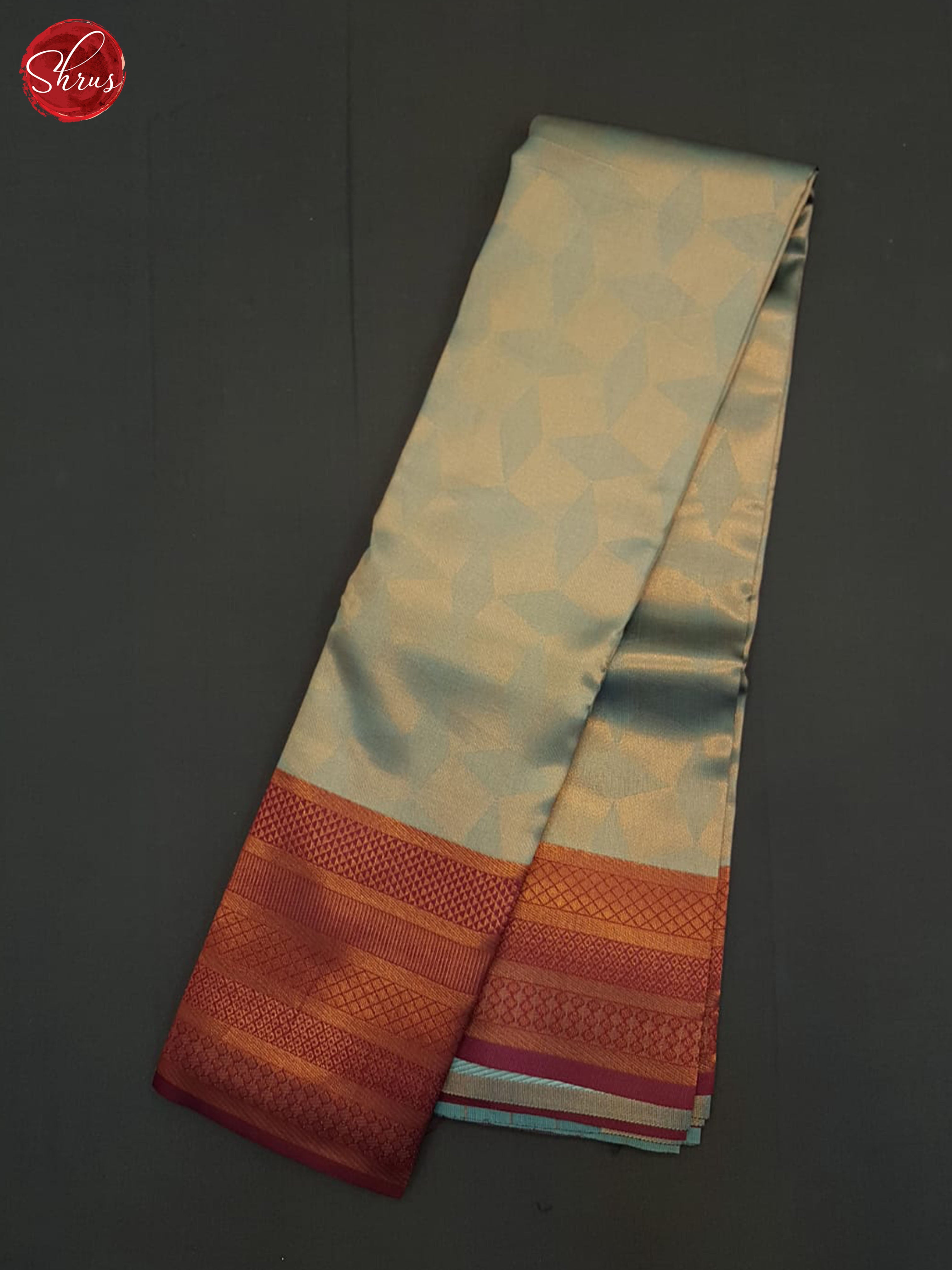 Blue And Majenta Pink-Semi Kanchipuram saree - Shop on ShrusEternity.com