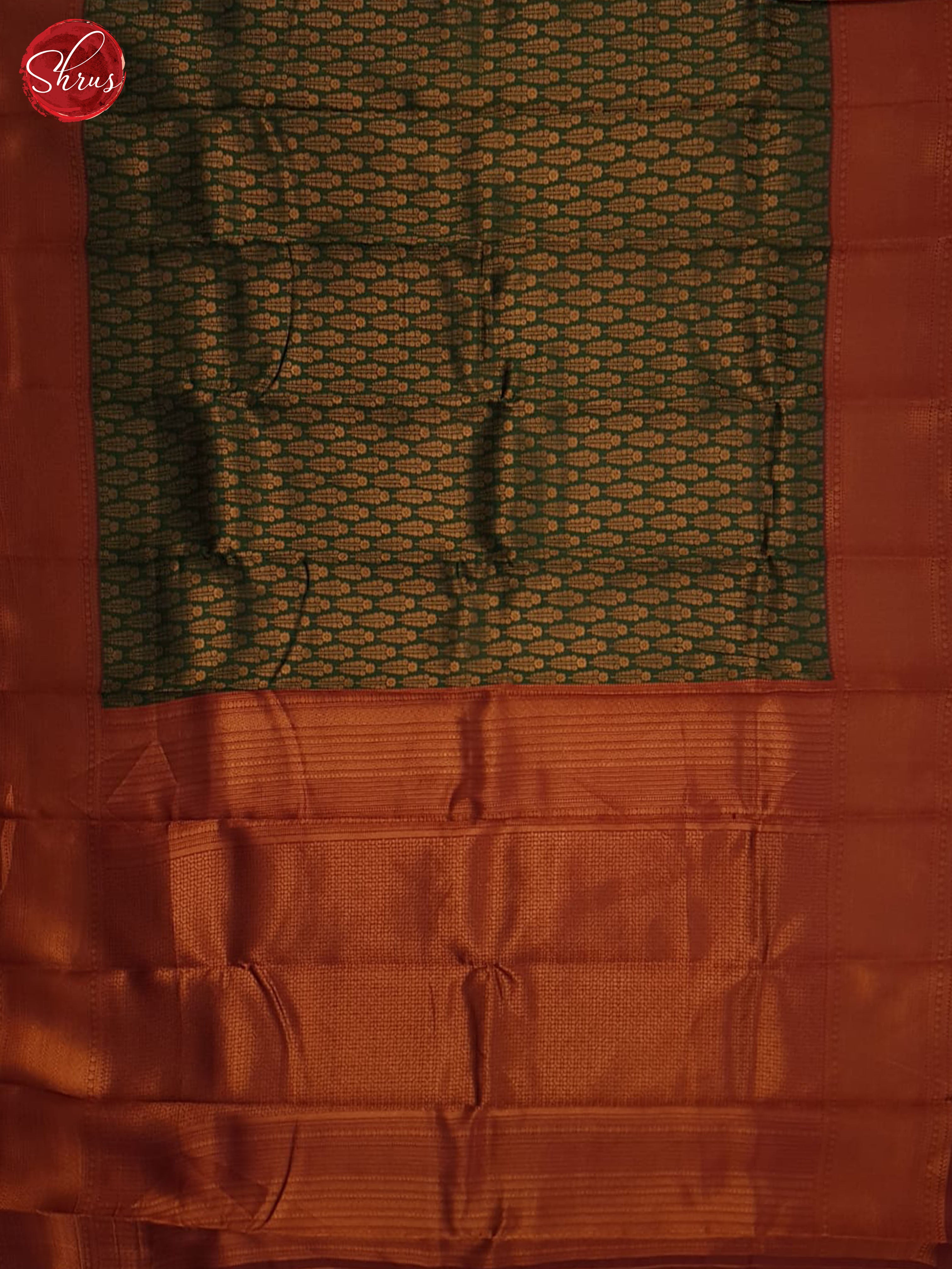 Green And Araku Maroon-Semi Kanchipuram Saree - Shop on ShrusEternity.com