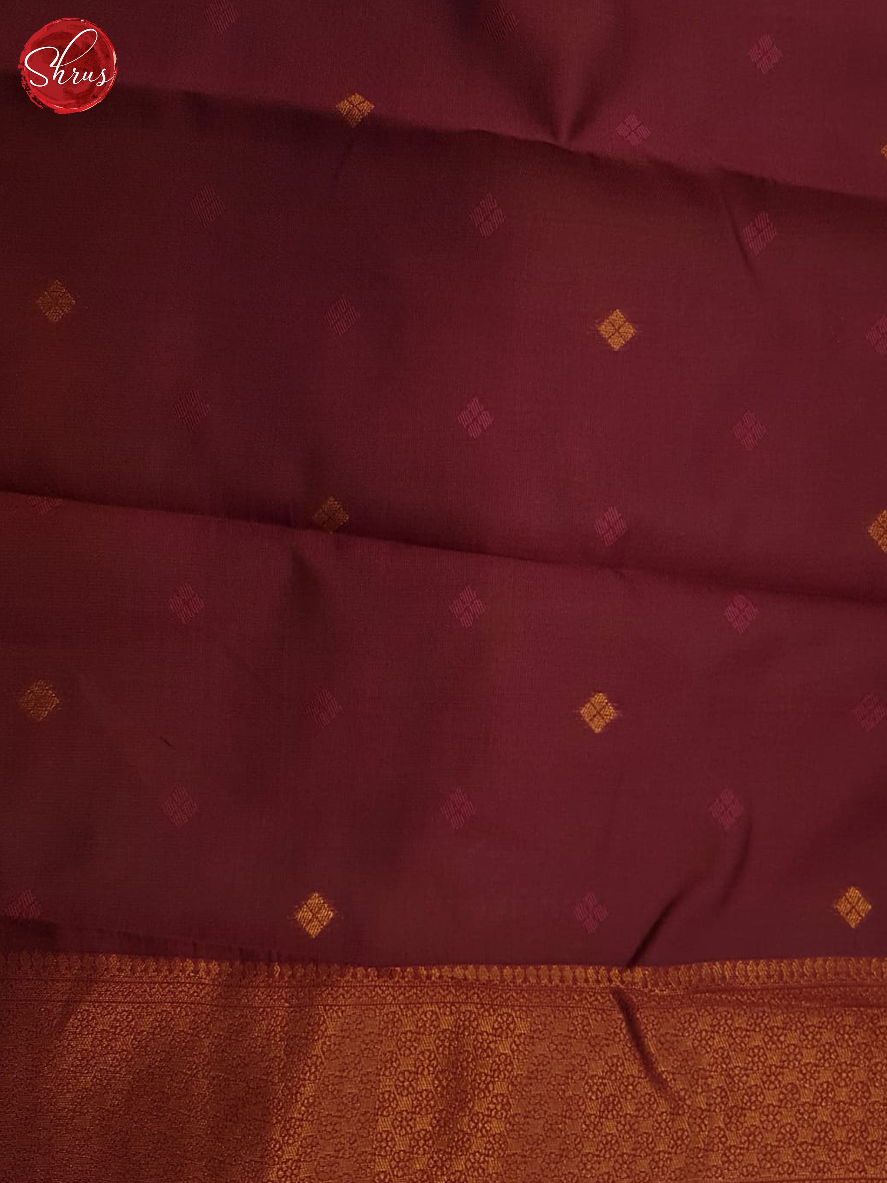 Blue And Maroon-Semi Kanchipuram Saree - Shop on ShrusEternity.com