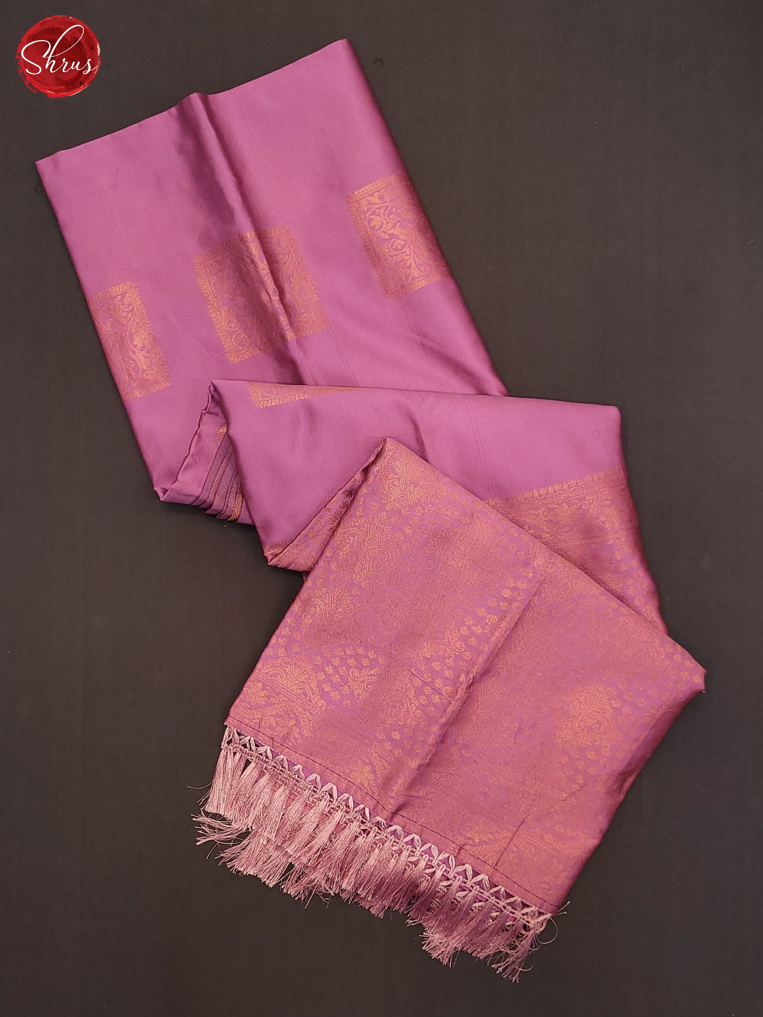 Lavender(Single Tone)- Semi Soft Silk Saree - Shop on ShrusEternity.com