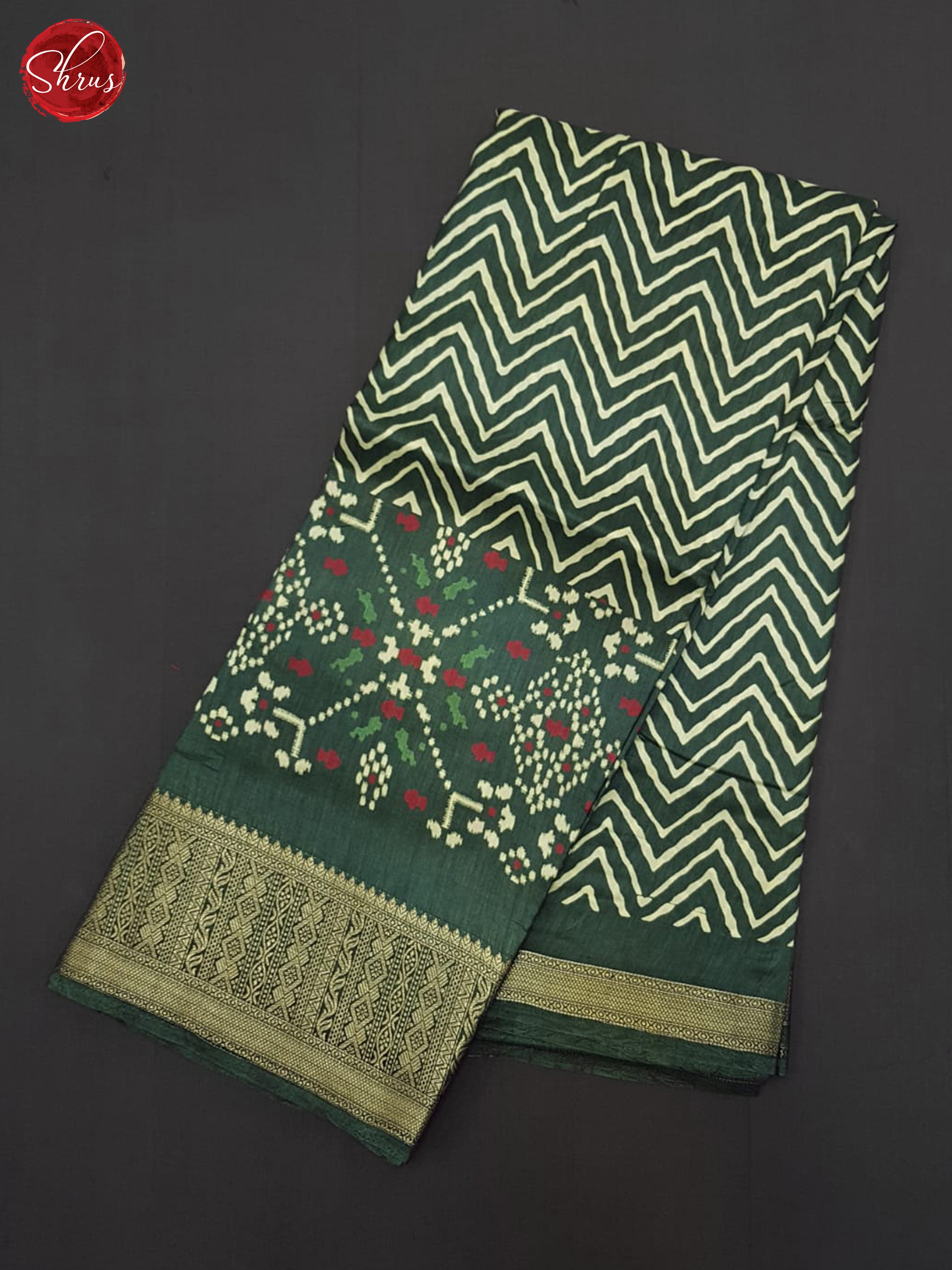 Green(Single Tone) - Semi crepe Saree - Shop on ShrusEternity.com