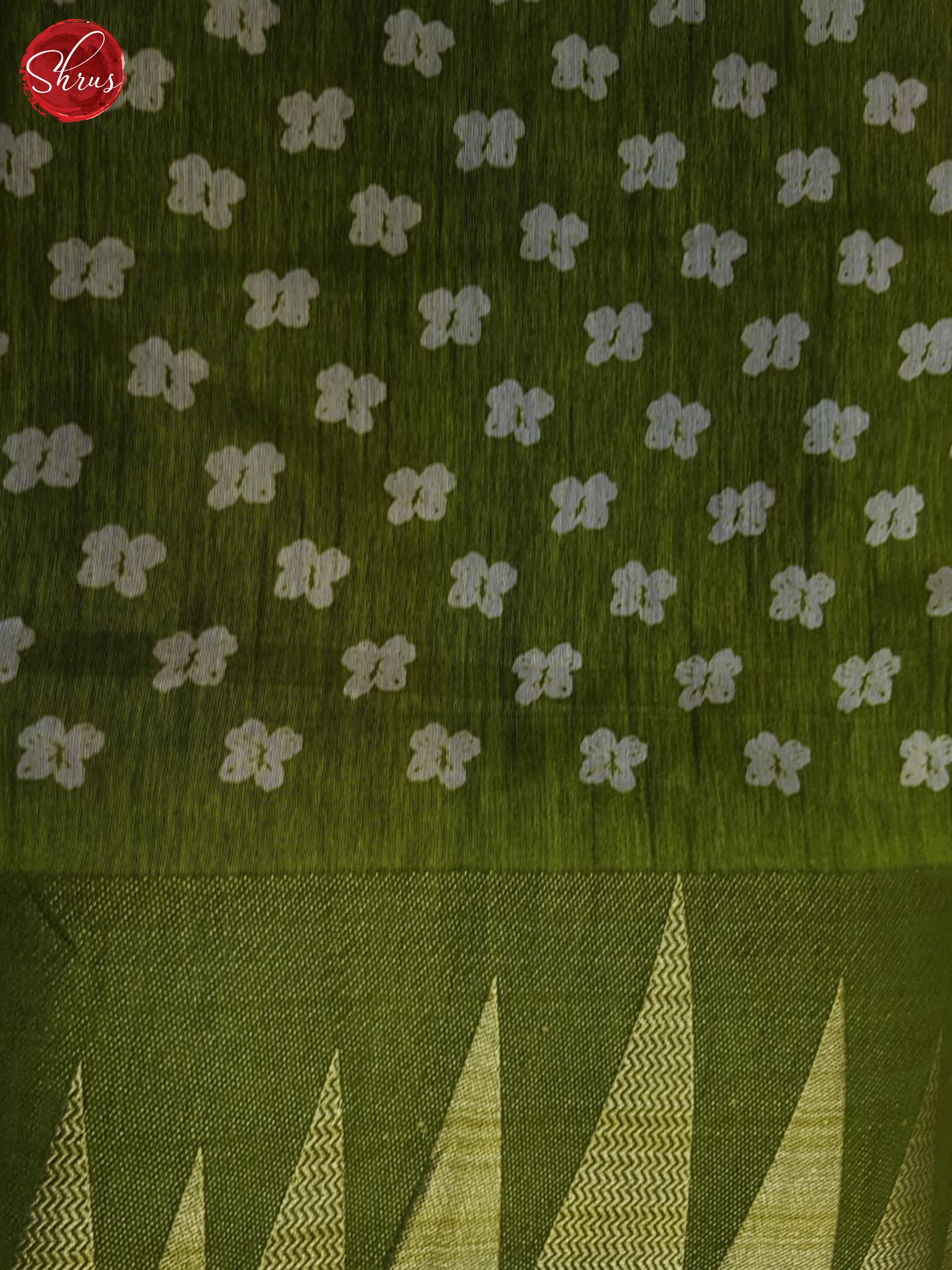 Green(Single Tone) - Semi crepe Saree - Shop on ShrusEternity.com