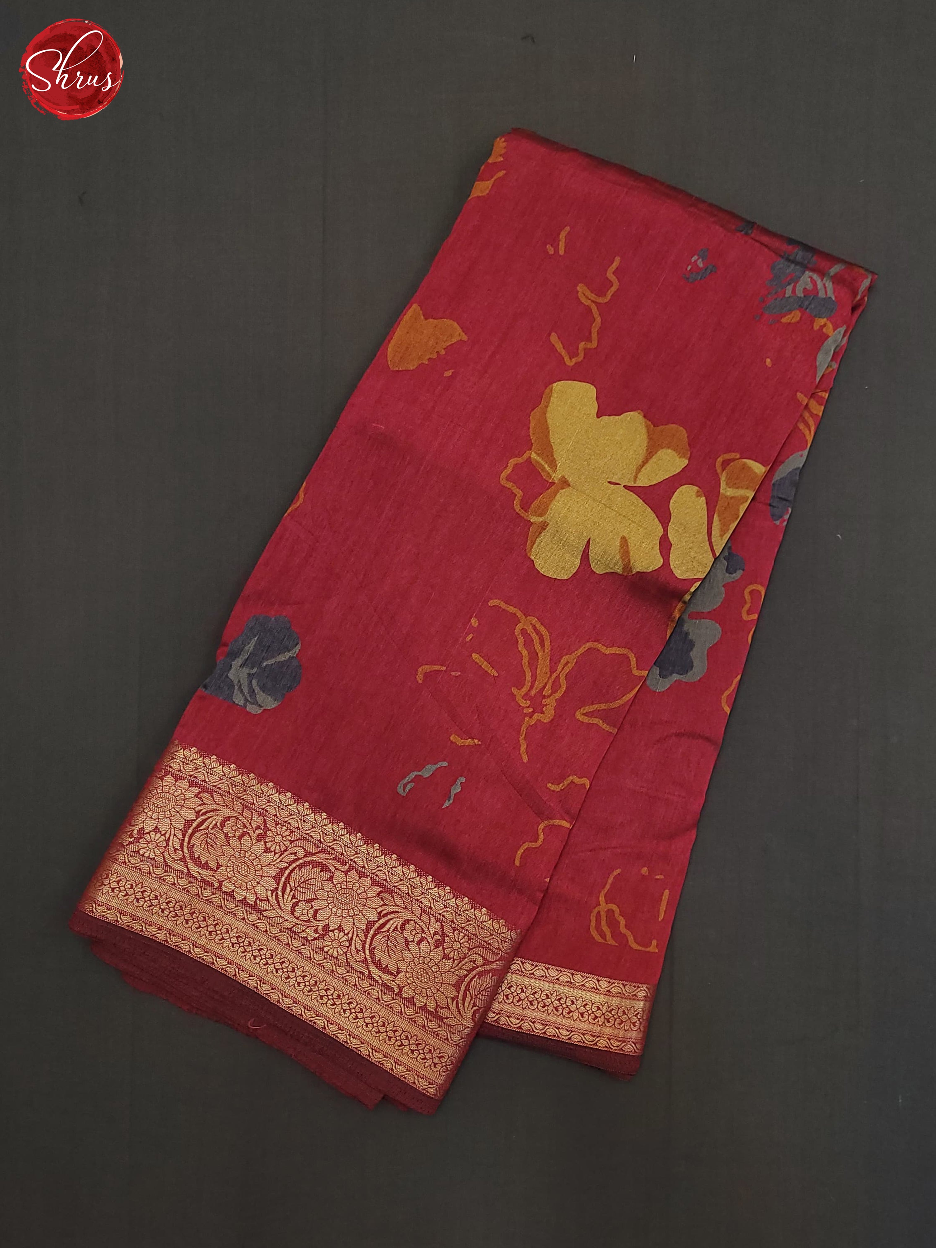 Pink(Single Tone) - Semi Crepe Saree - Shop on ShrusEternity.com