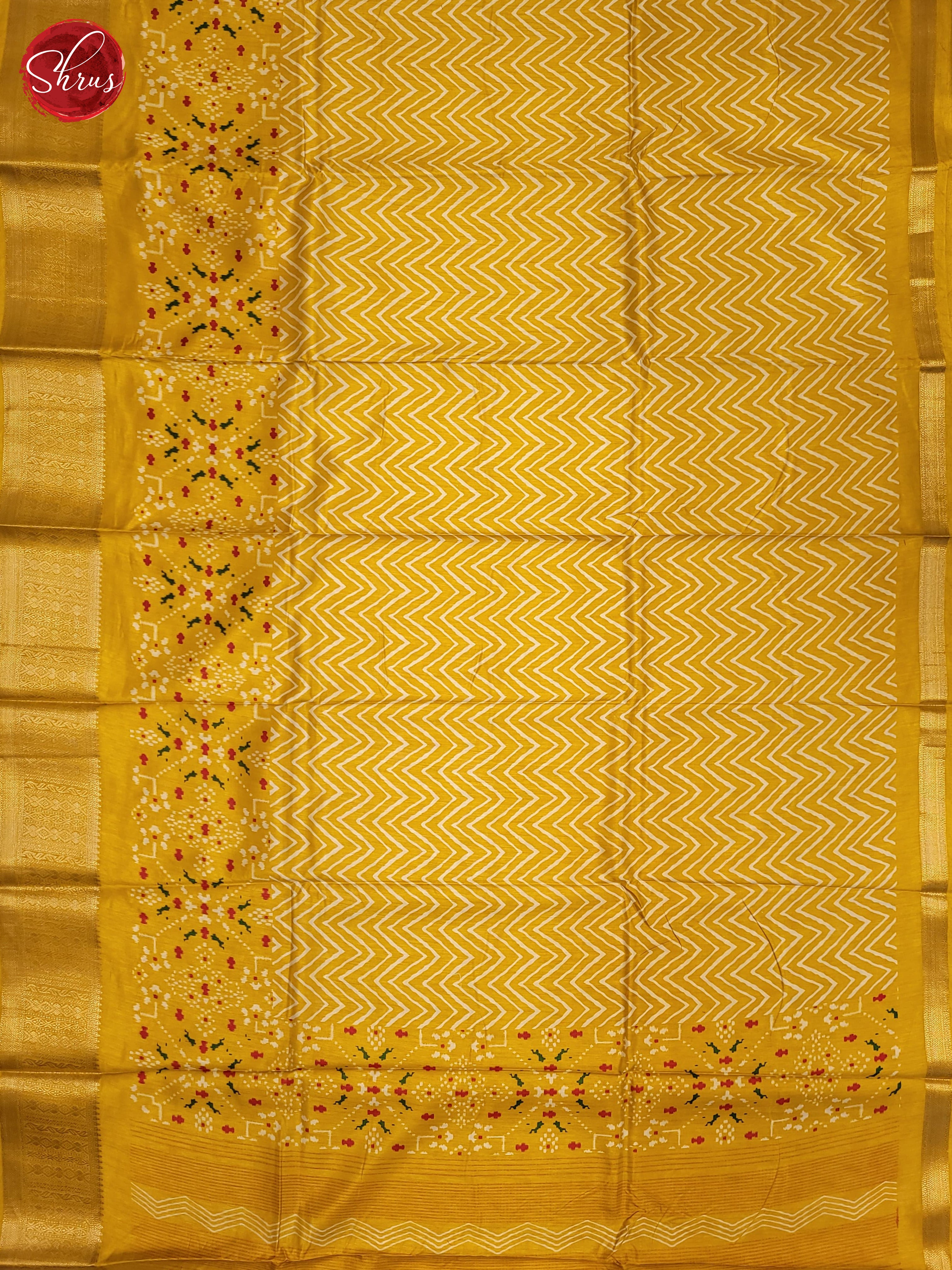 Yellow(Single Tone)- Semi Crepe Saree - Shop on ShrusEternity.com