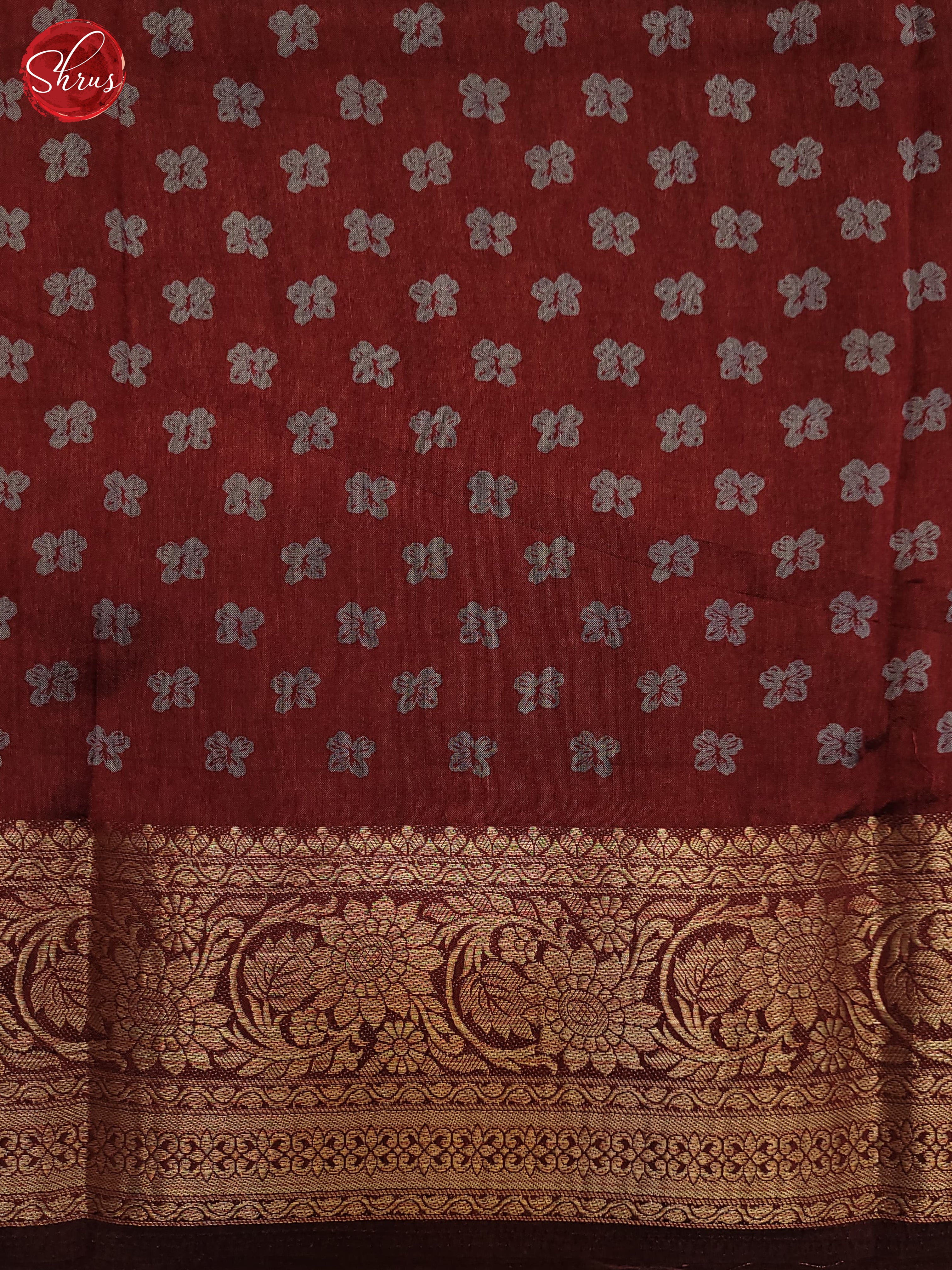 Red(Single Tone)- Semi Crepe Saree - Shop on ShrusEternity.com