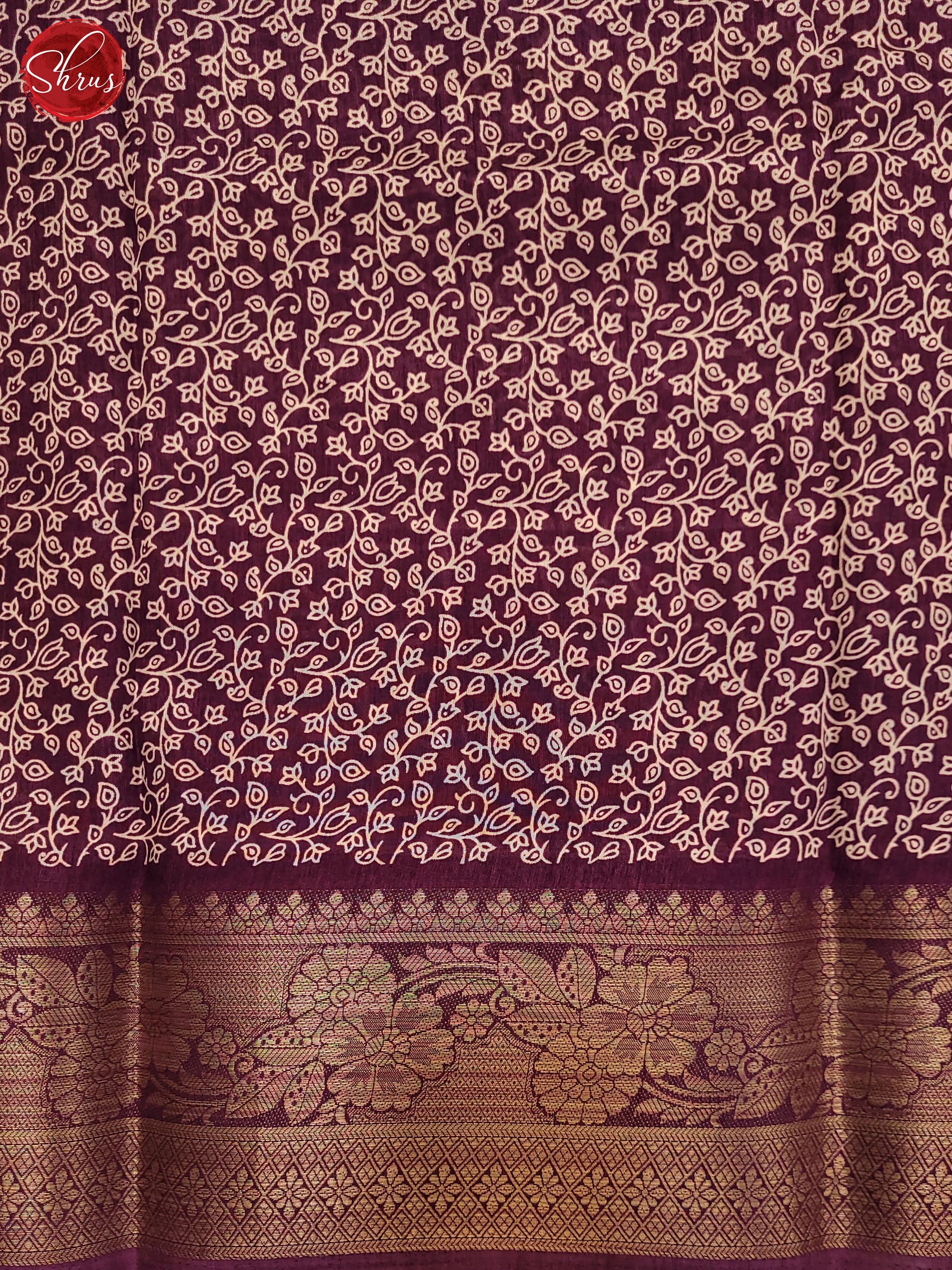 Purple(Single Tone) - Semi Crepe Saree - Shop on ShrusEternity.com