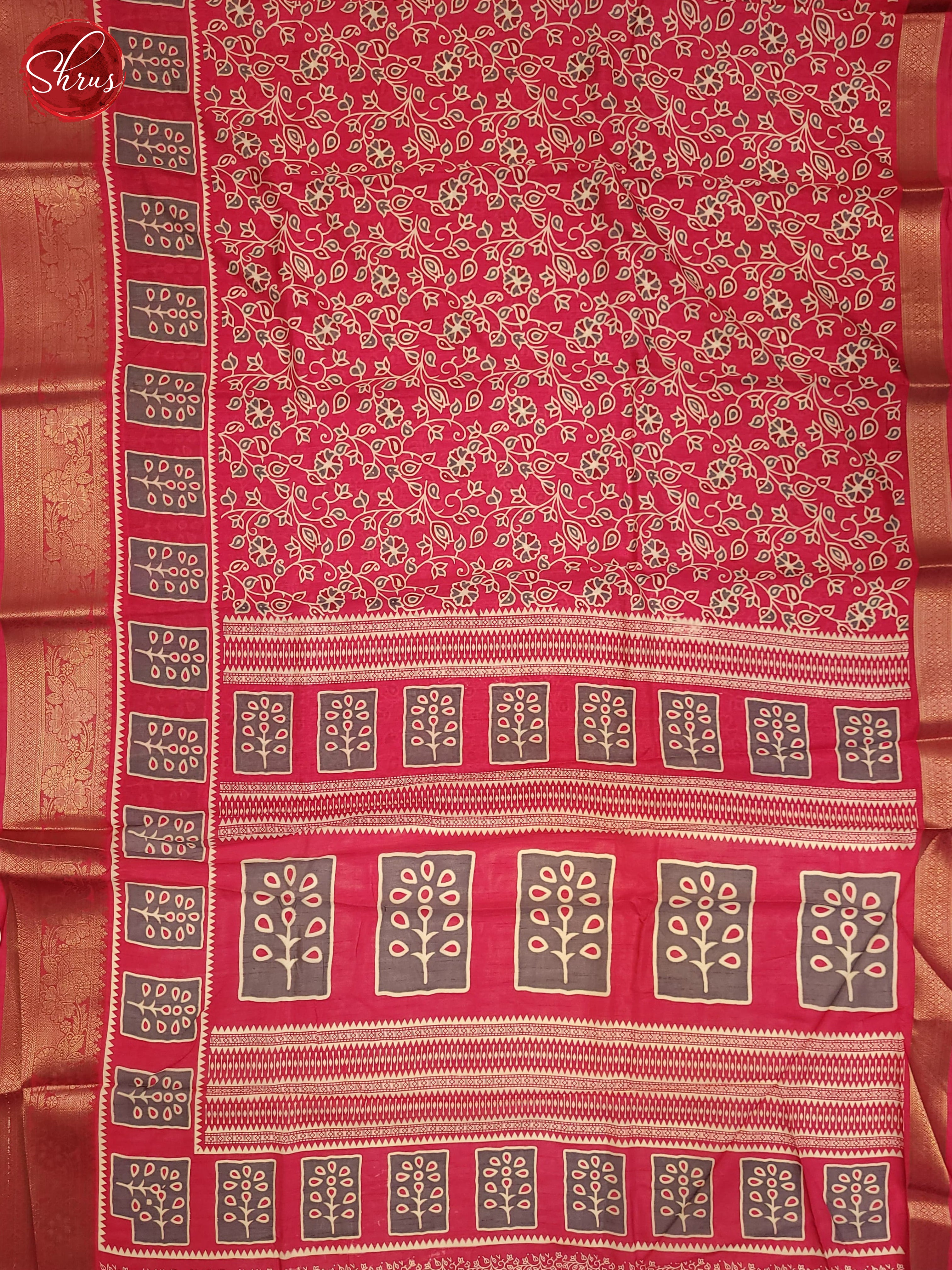 Pink(Single Tone)- Semi Crepe Saree - Shop on ShrusEternity.com