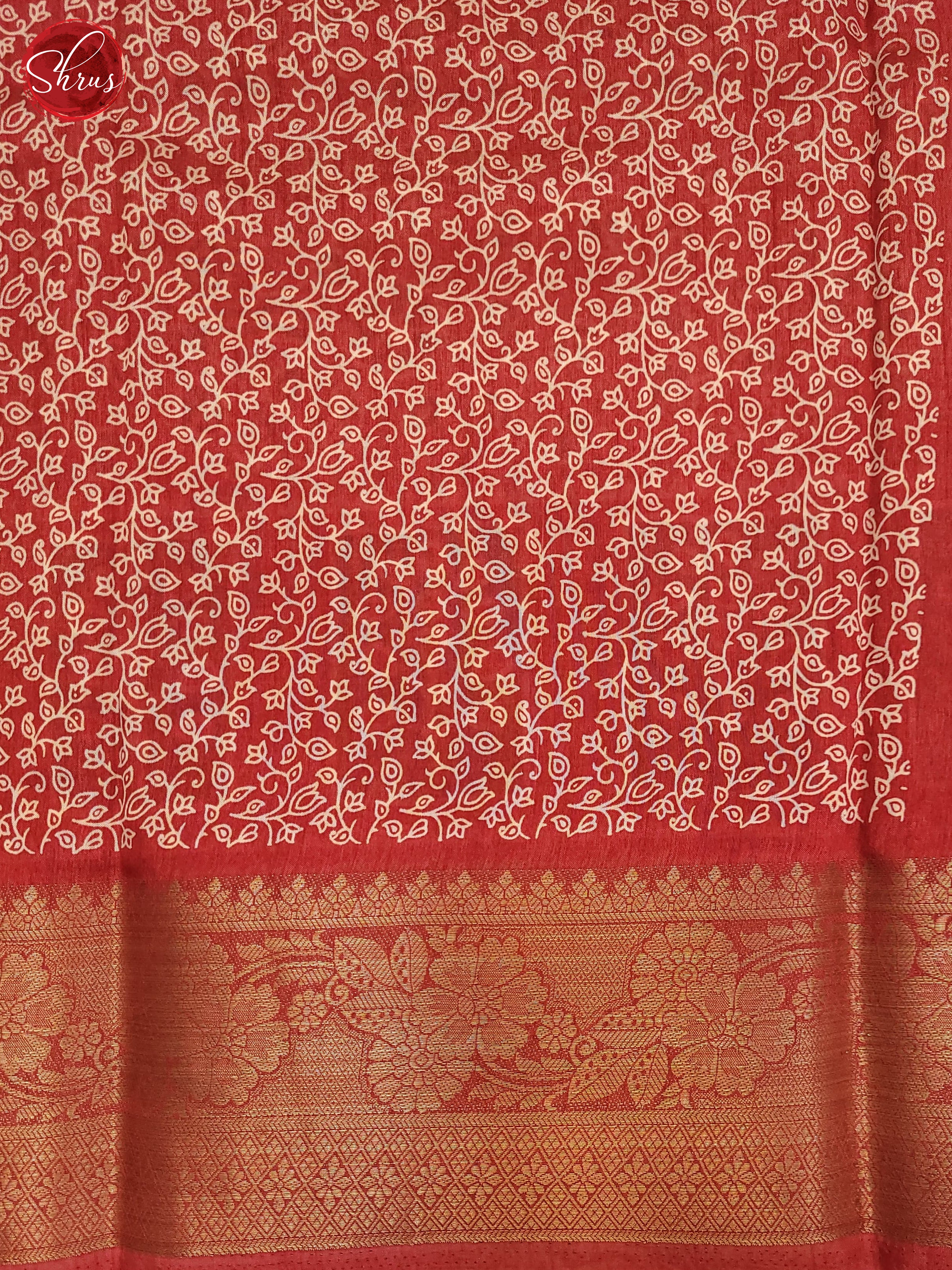 Red(Single Tone) - Semi Crepe Saree - Shop on ShrusEternity.com