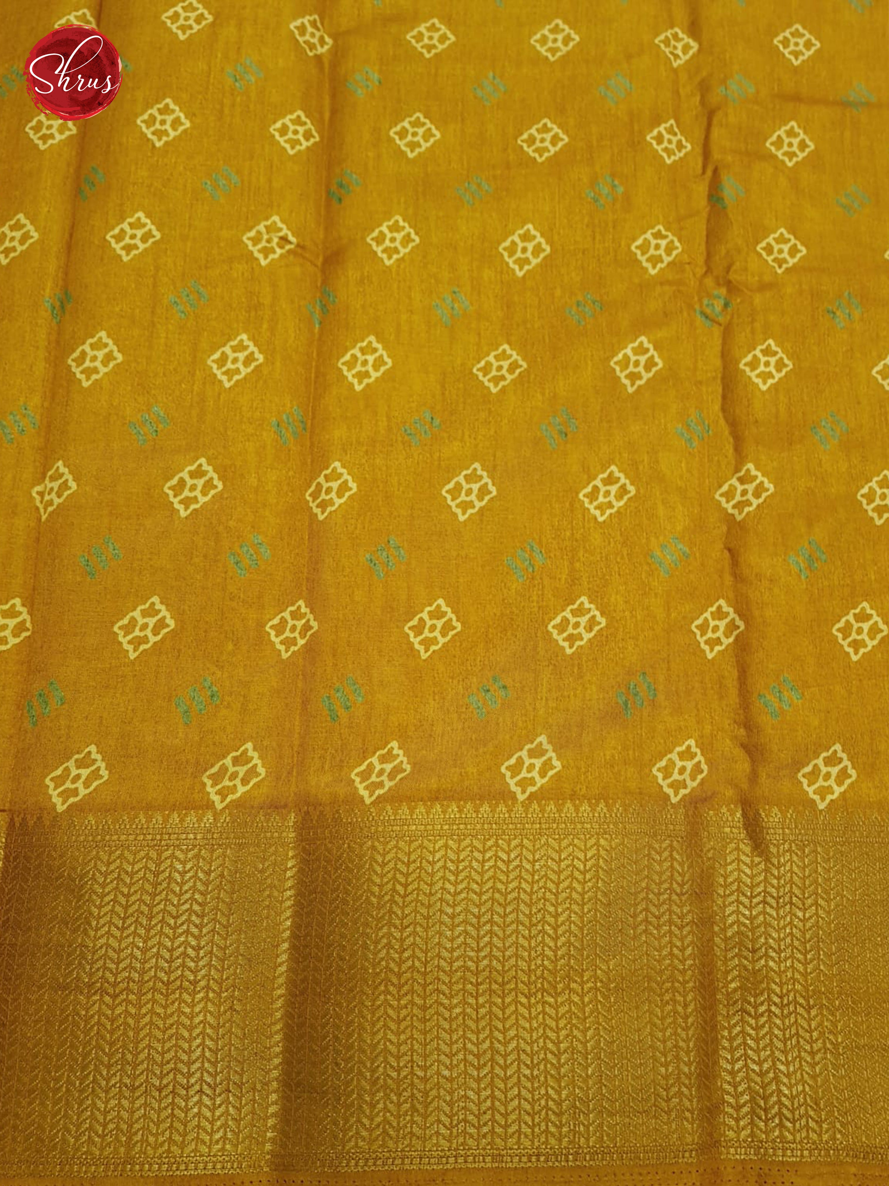 Mustard(single tone)- Semi Crepe saree - Shop on ShrusEternity.com