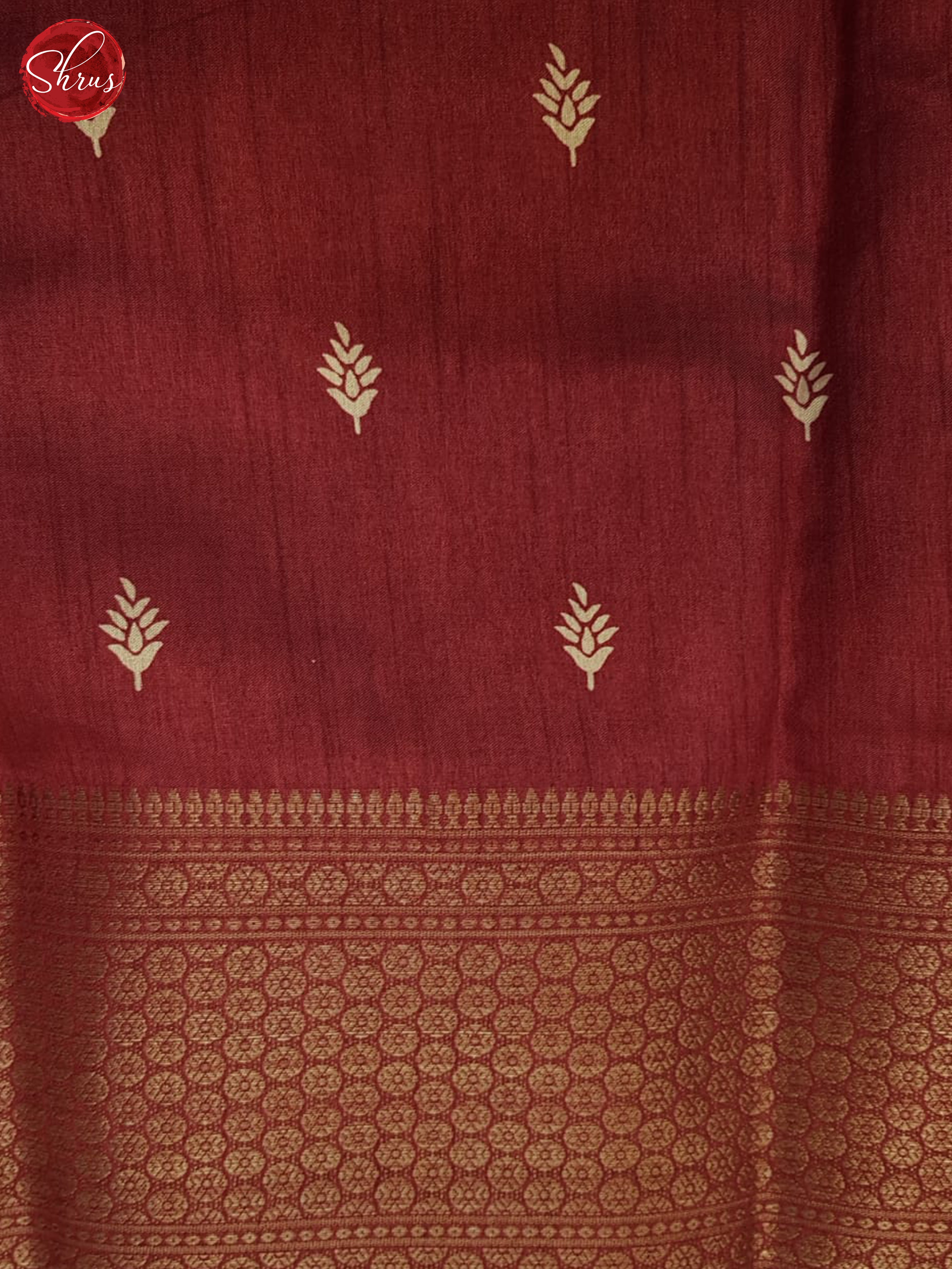 Red(Single Tone) - Semi Crepe Saree - Shop on ShrusEternity.com