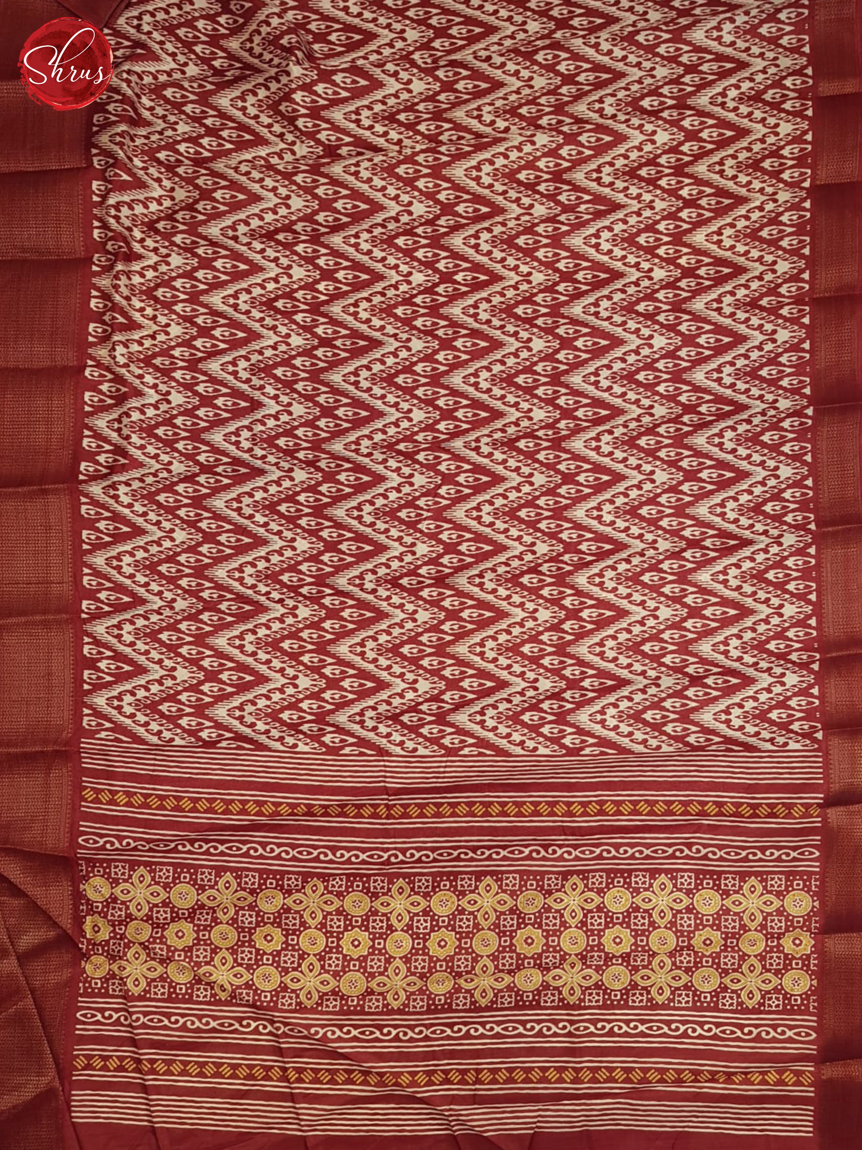 Maroon(single tone)-Semi crepe saree - Shop on ShrusEternity.com