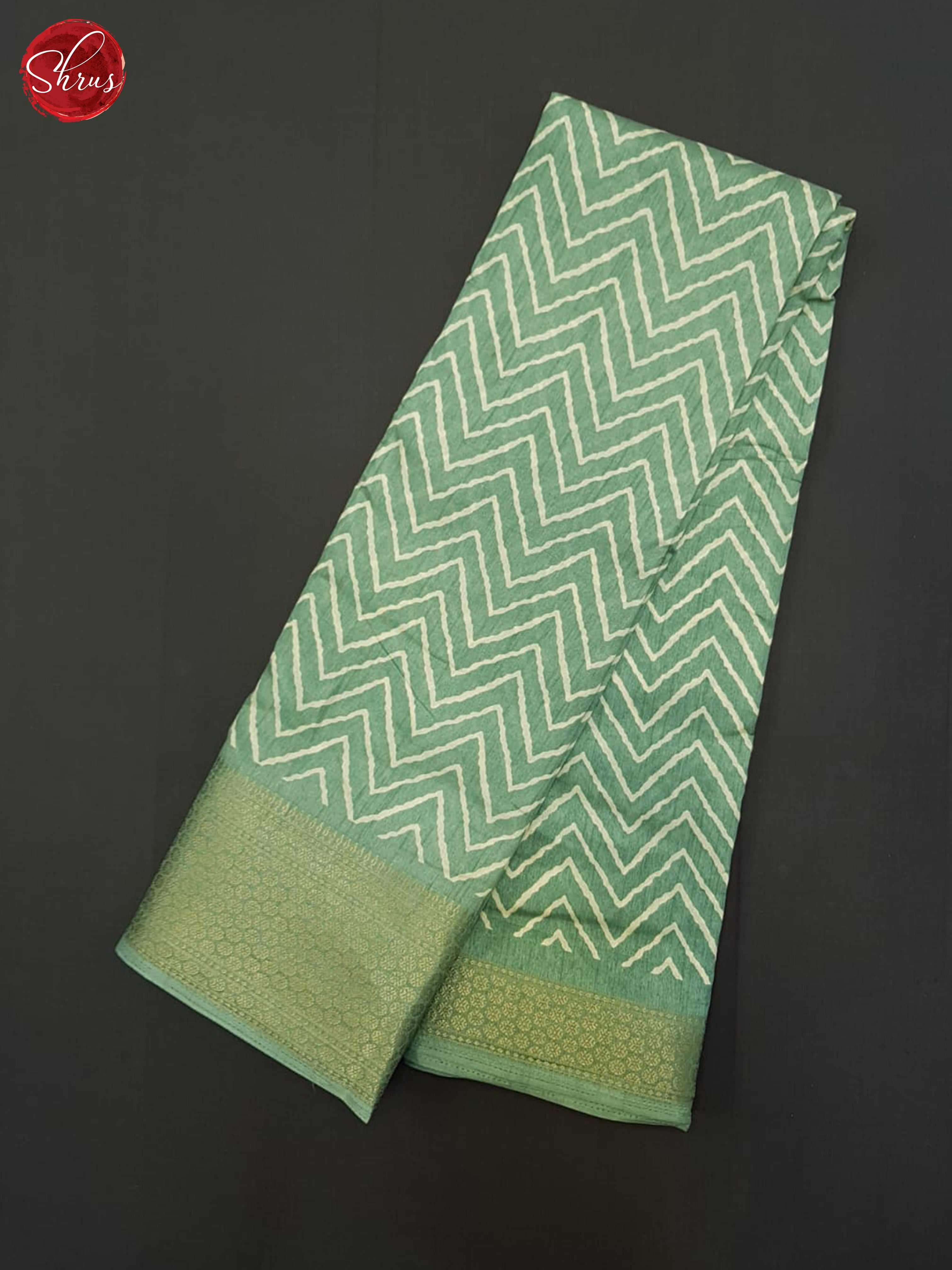 Green(Single Tone) - Semi Crepe Saree - Shop on ShrusEternity.com